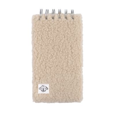 Chlupatý béžový zápisník se spirálou Albi Albi
