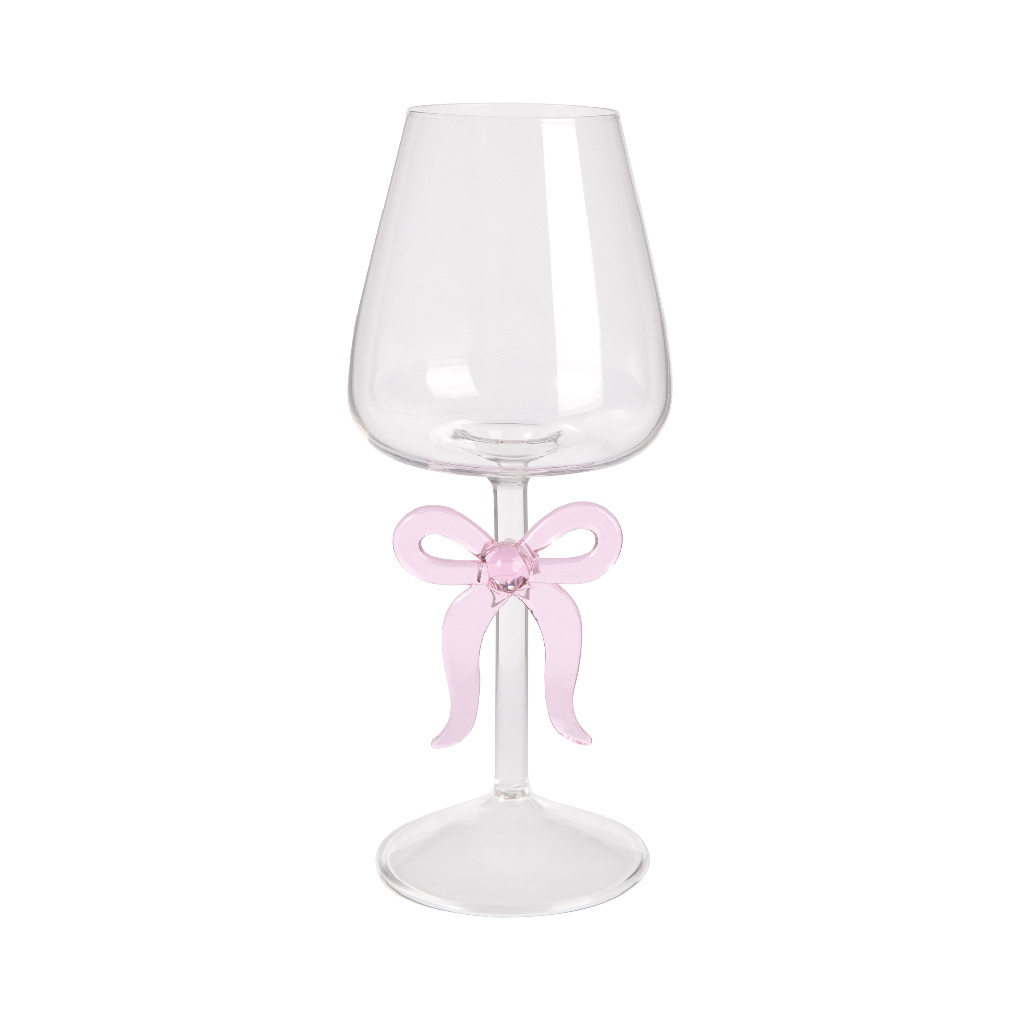 Ozdobná sklenice na víno - Mašle Albi Albi