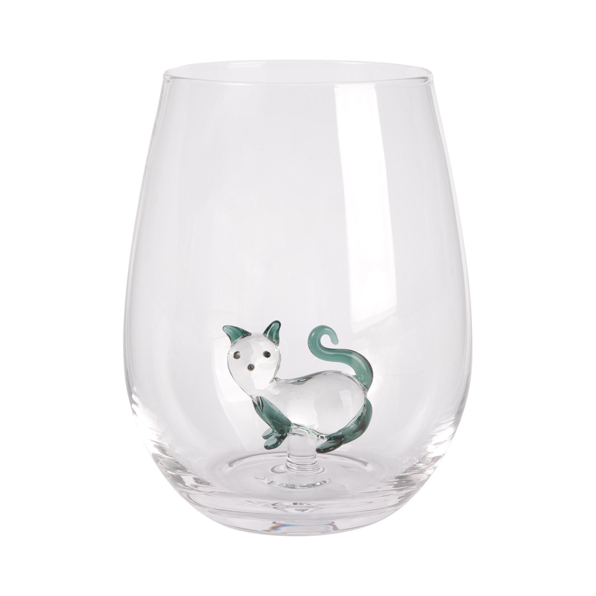 Sklenice s 3D figurkou - Kočka Albi Albi