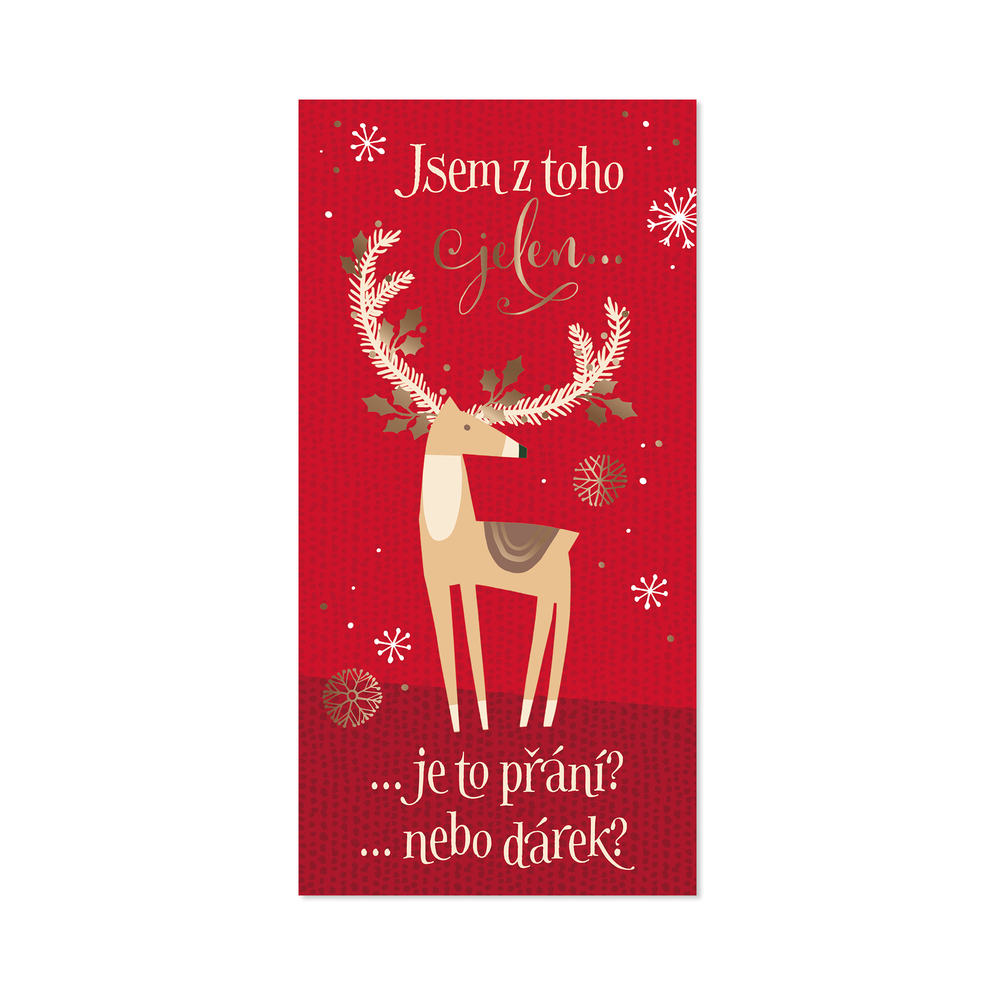 Vánoční obálka na peníze - Jsem z toho jelen Albi Albi