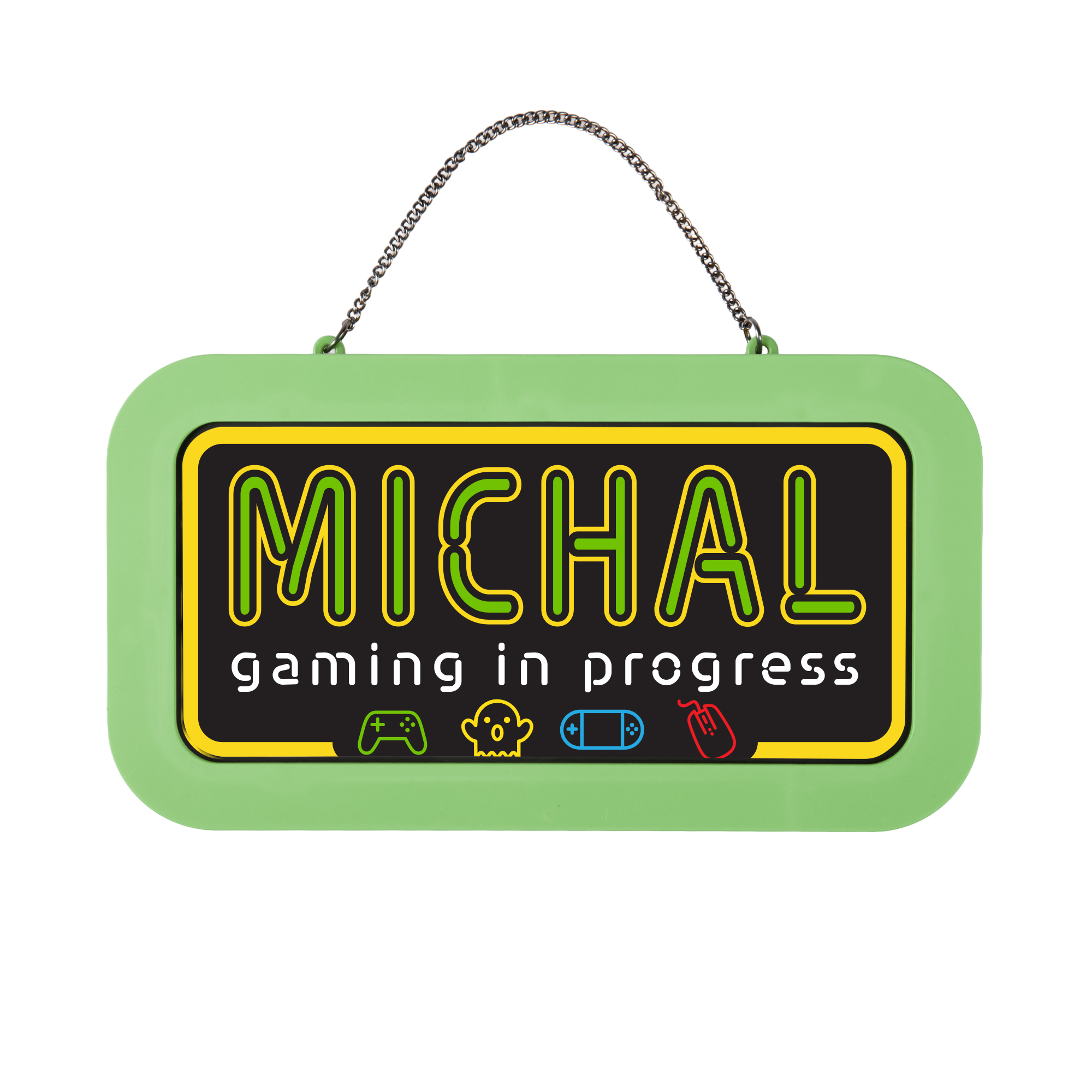 Neonová cedulka se jménem - Michal Albi Albi