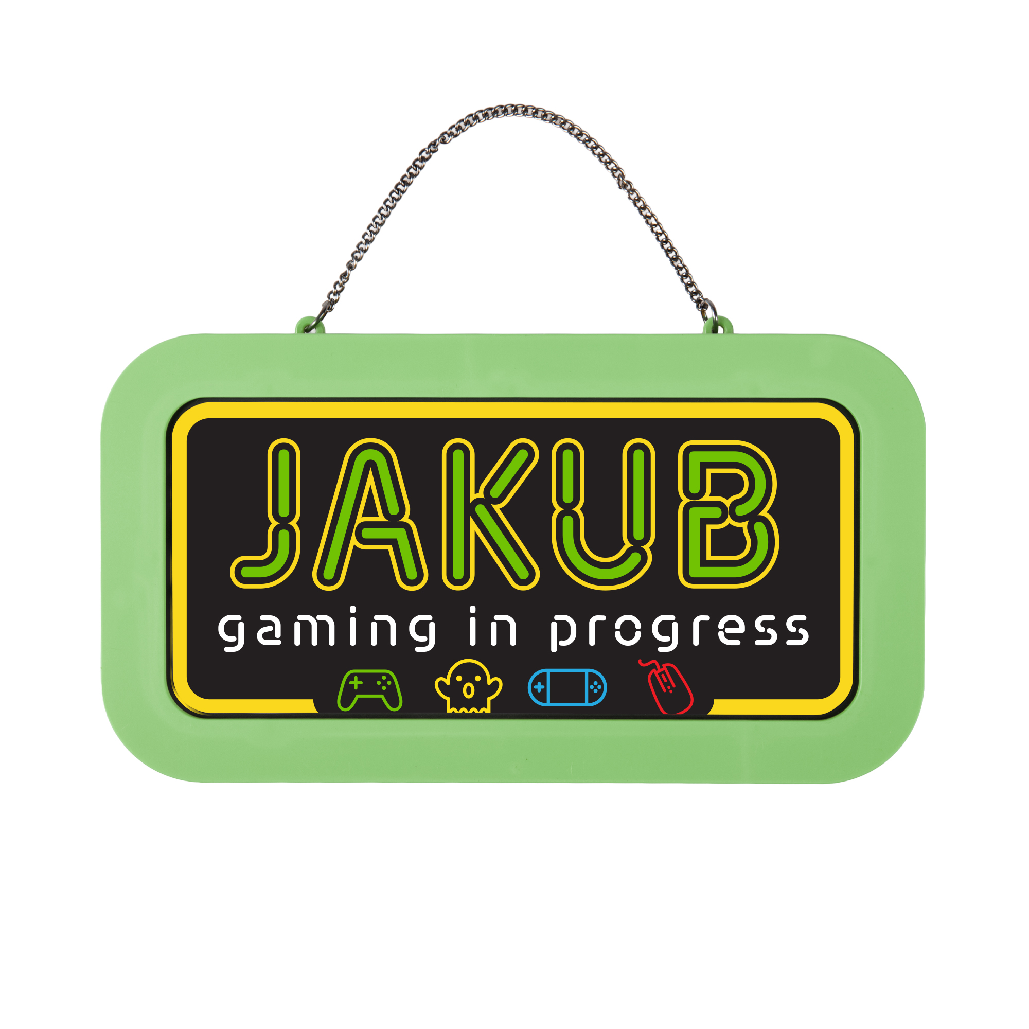 Neonová cedulka se jménem - Jakub Albi Albi