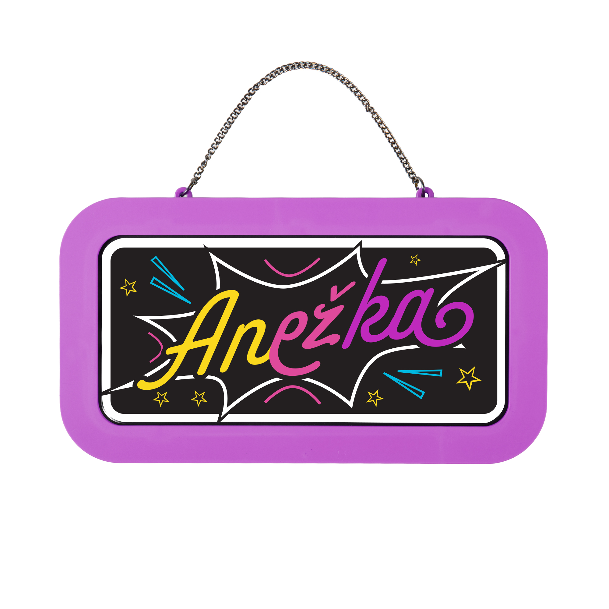 Neonová cedulka se jménem - Anežka Albi Albi