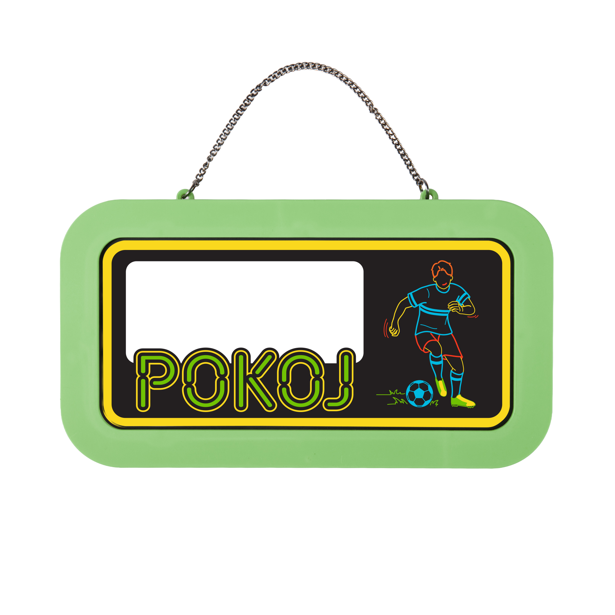 Neonová cedulka bez jména - Pokoj pro fotbalistu Albi Albi