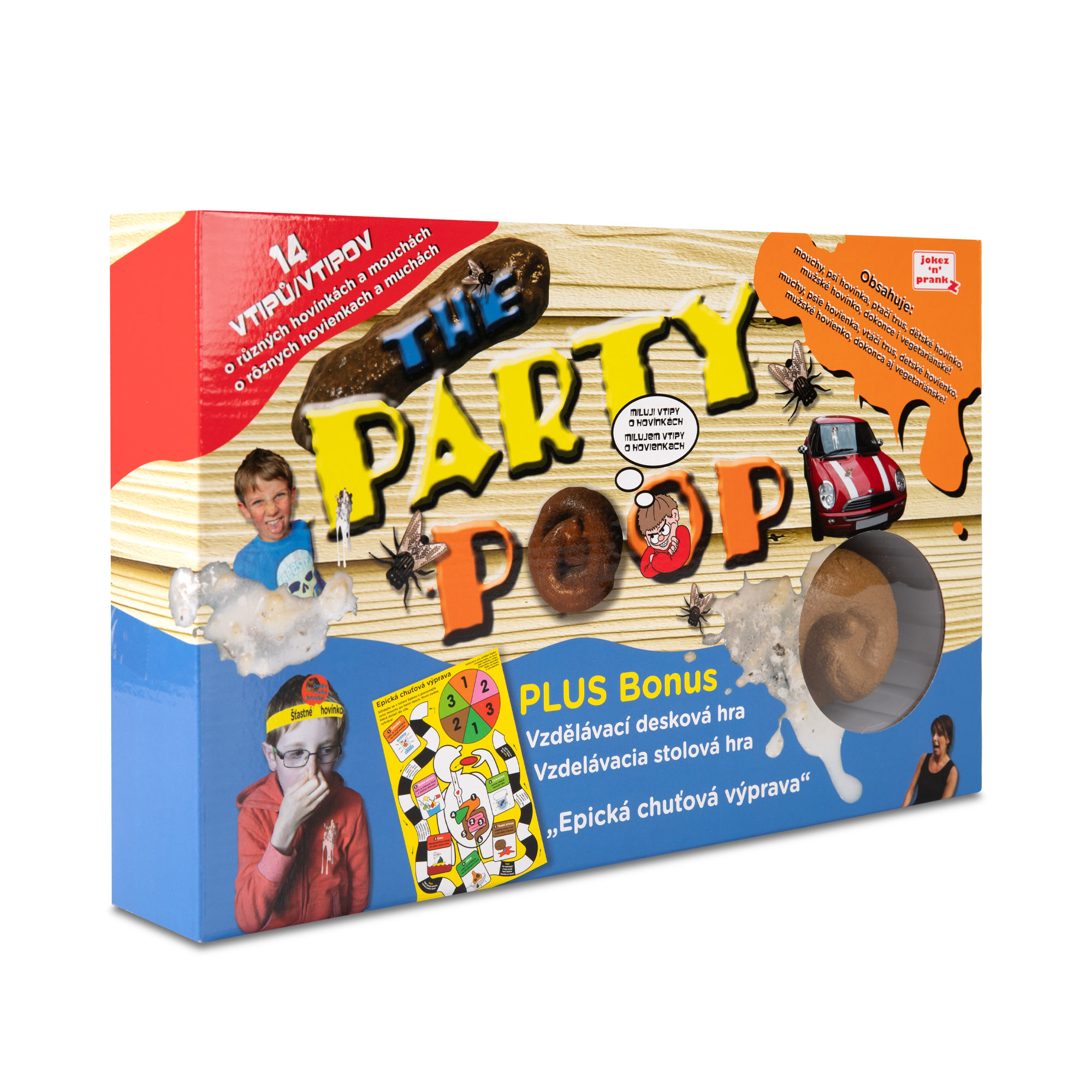 Set 14 vtipů s hovínky + destová hra Albi Albi