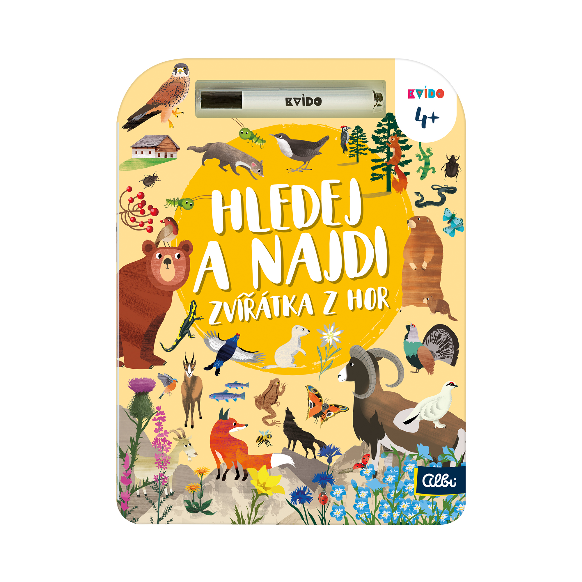 Hledej a najdi: Zvířátka z hor - Kvído Albi Albi