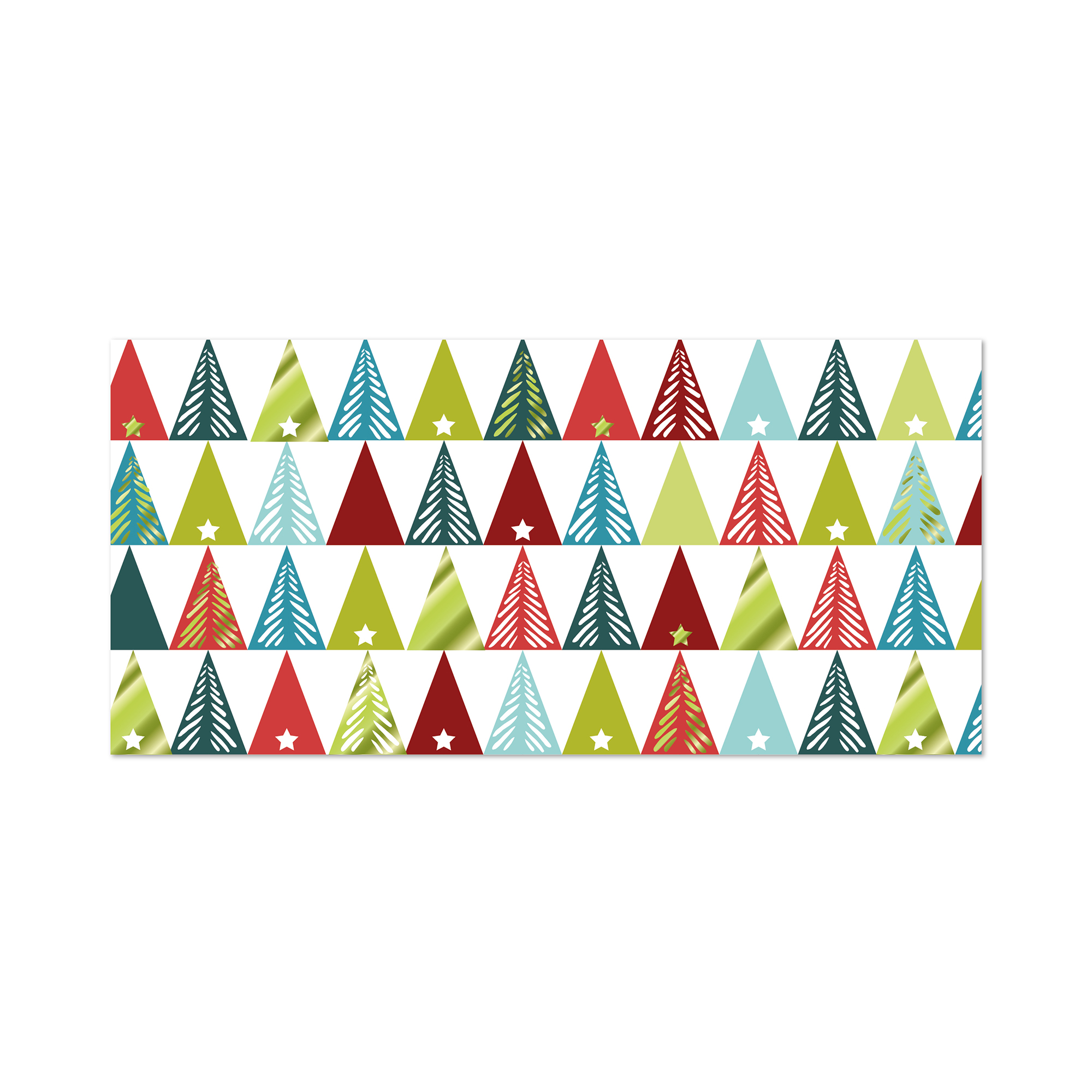 Vánoční obálka na peníze - Barevné stromky Albi Albi