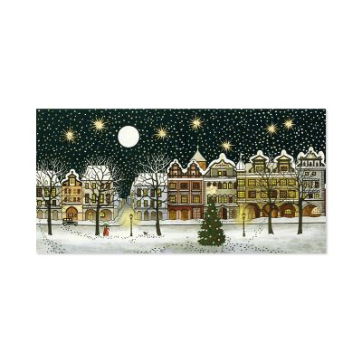 Vánoční přání - Zasněžená ulice Albi Albi