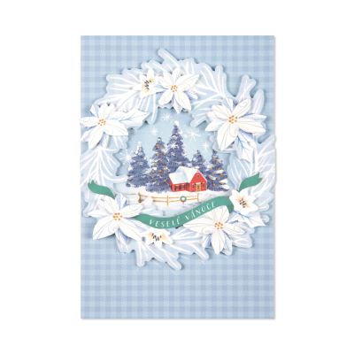 3D vánoční přání - Zasněžená vesnička Albi Albi
