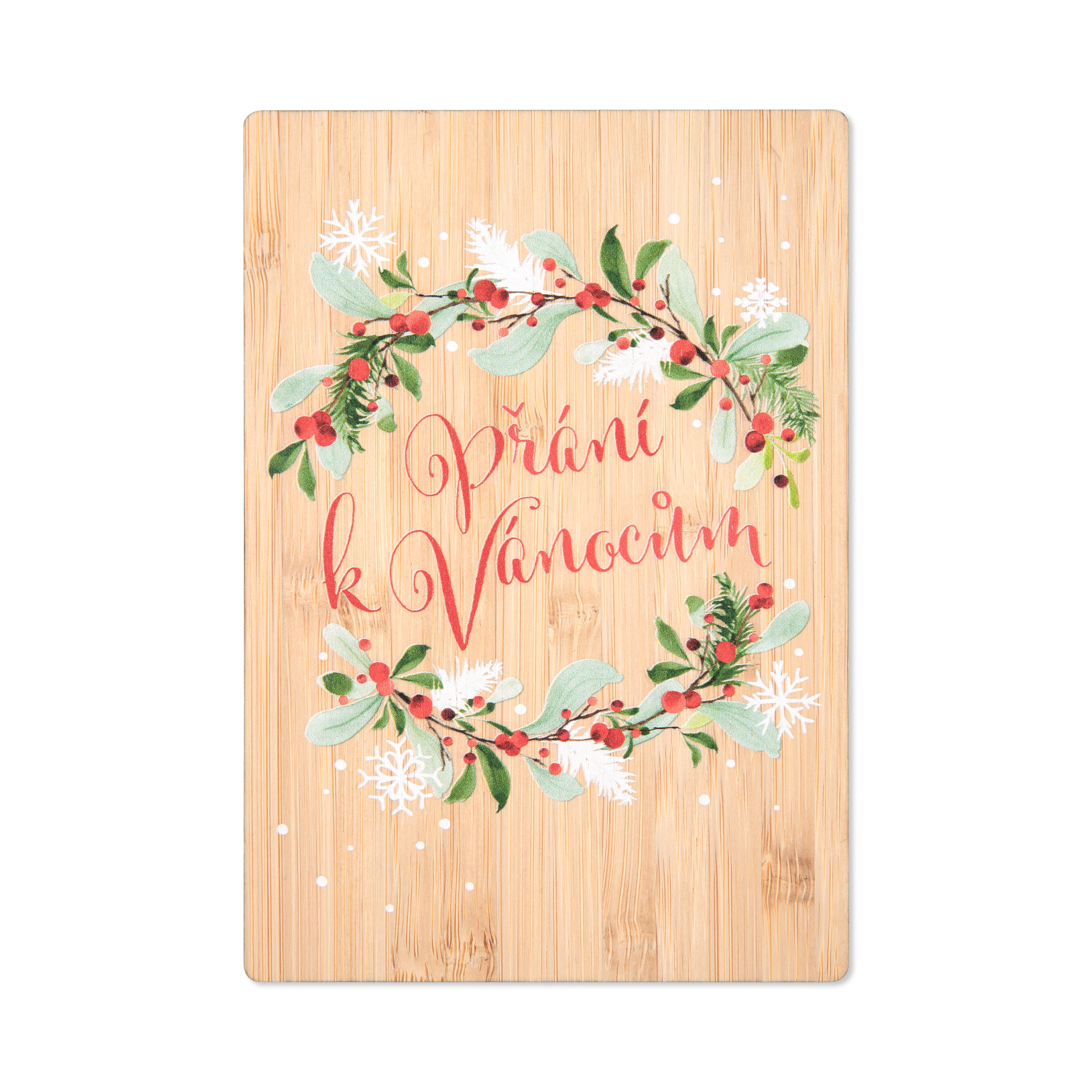 Vánoční bambusové přání - Věnec Albi Albi