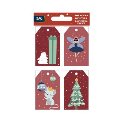 Dárková visačka 12 ks - Roztomilé Vánoce pro holčičku Albi Albi
