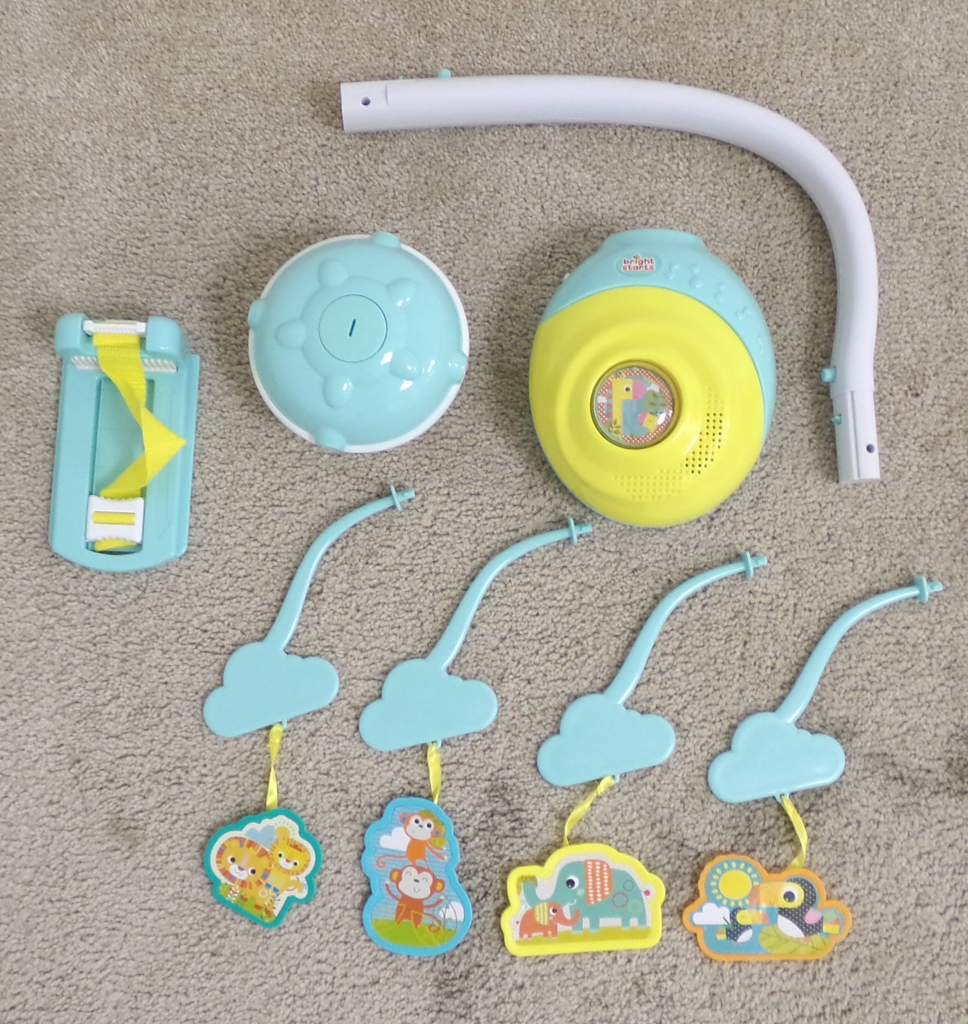 BRIGHT STARTS Hudební kolotoč nad postýlku Soothing Safari 2v1 0m+ Bright Starts