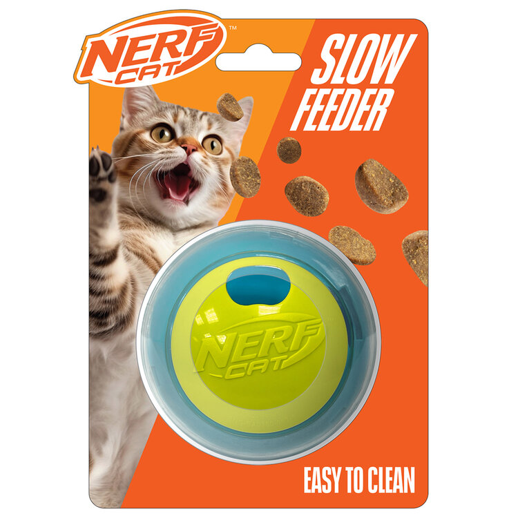 NERF CAT Hračka pro kočky míček na pamlsky 9 cm NERF CAT