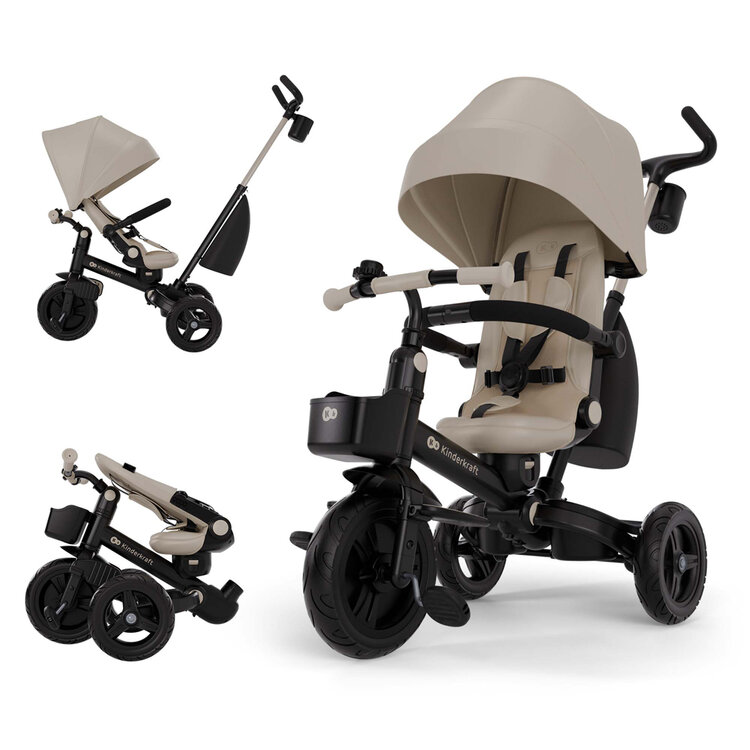KINDERKRAFT Tříkolka Aveo 2 Plus Beige Kinderkraft