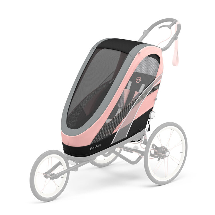 CYBEX Sedačka ke kočárku na běhání a sport Zeno Silver Pink Cybex