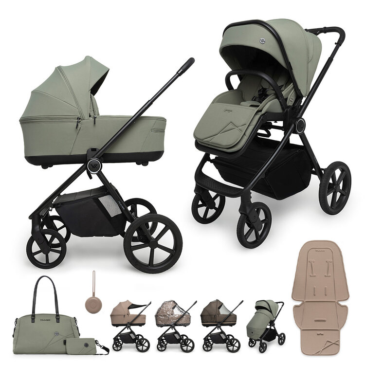 MUUVO Kočárek kombinovaný Muuvo One 2v1 Olive Muuvo