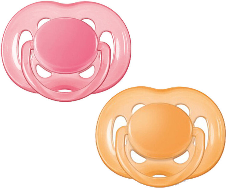 Philips AVENT Šidítko Sensitive 6-18m růžové-oranžové