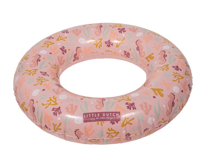 LITTLE DUTCH Kruh nafukovací pro plavání Ocean Dreams Pink Little Dutch