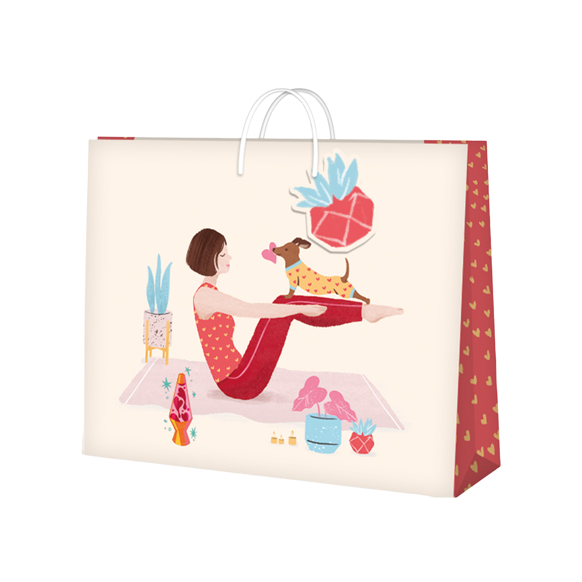 Dárková taška malá - Jóga s pejskem (22