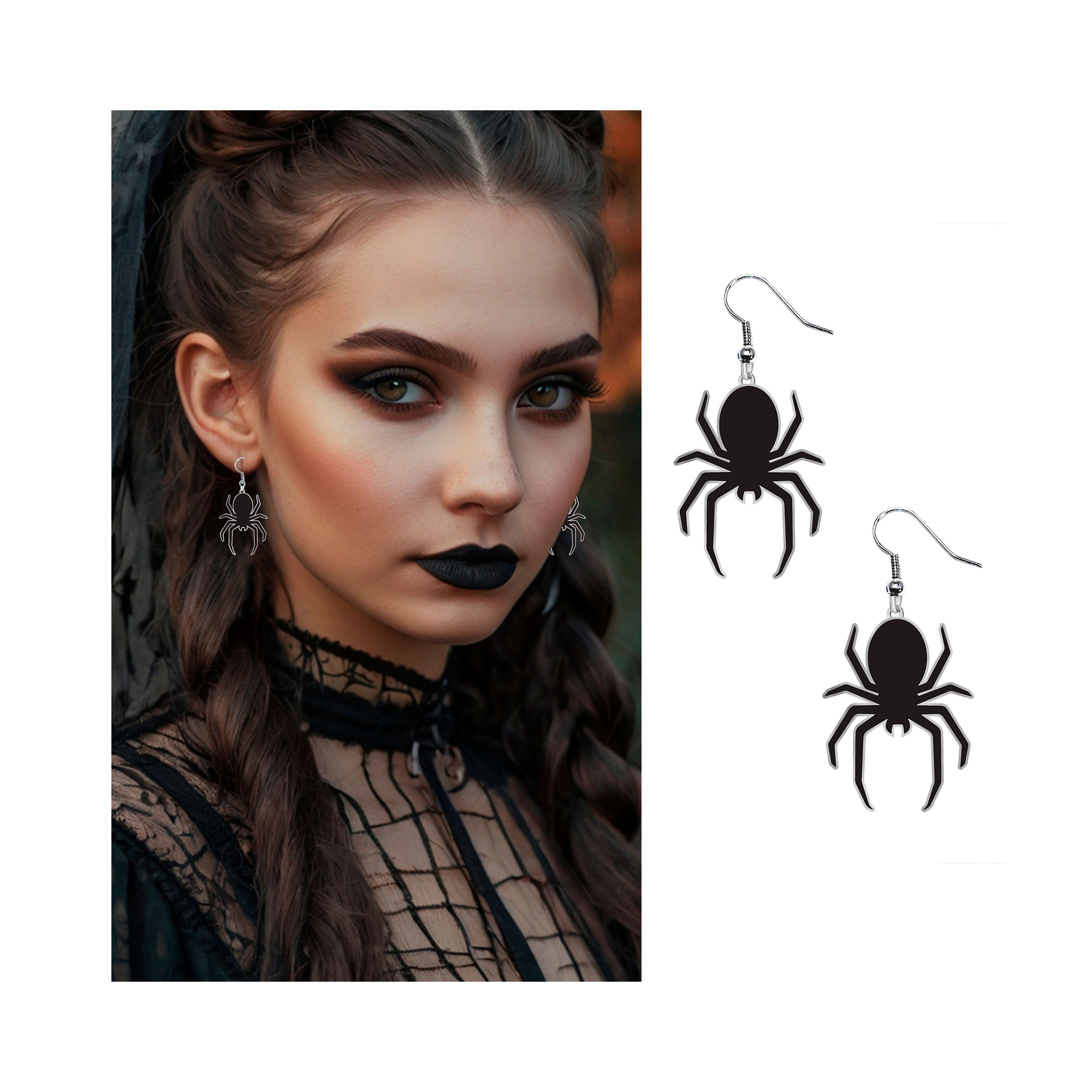 Náušnice Halloween Pavouk Albi Albi