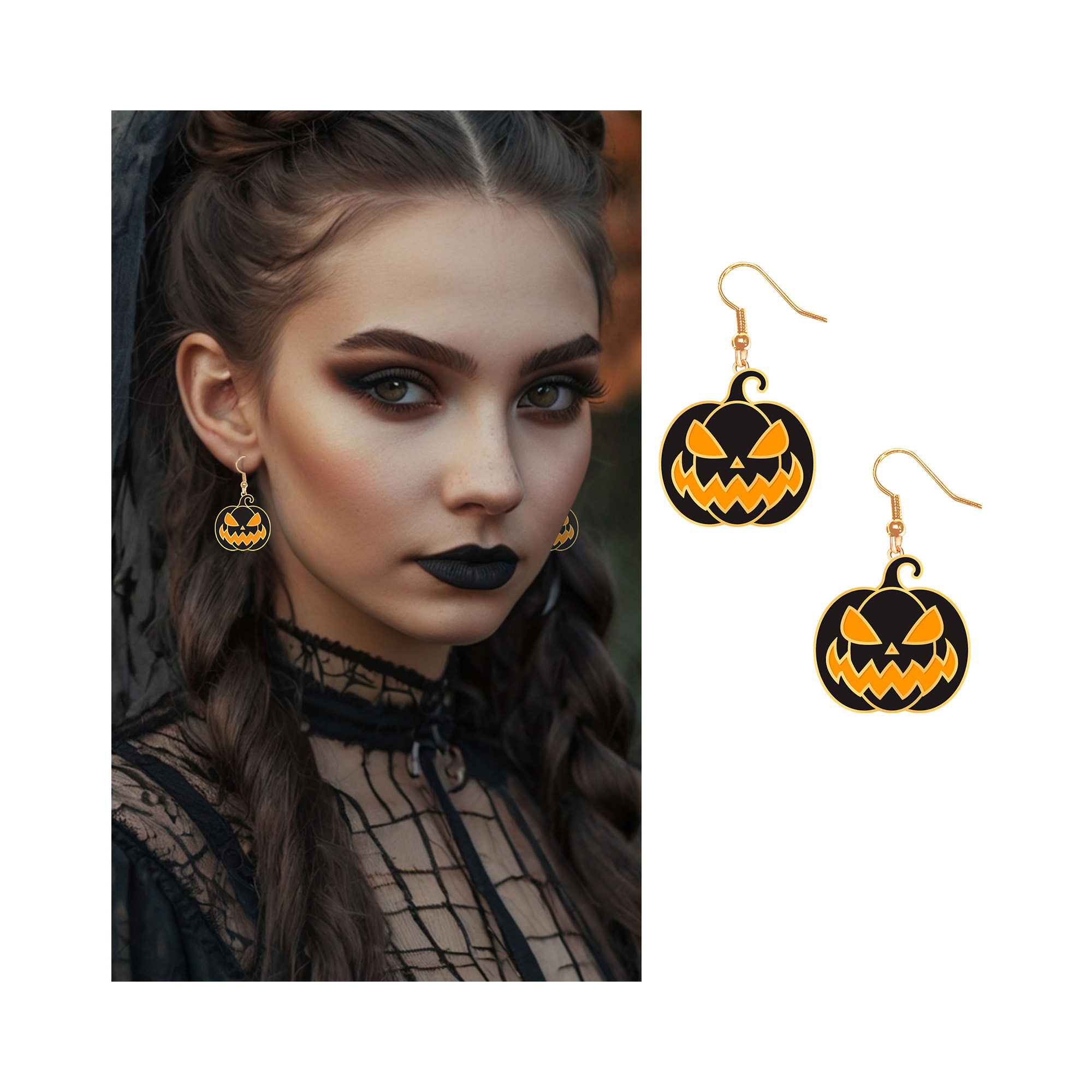 Náušnice Halloween Dýně Albi Albi