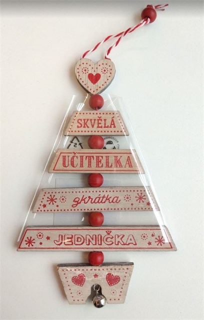Vánoční ozdoba - Skvělá učitelka Albi Albi
