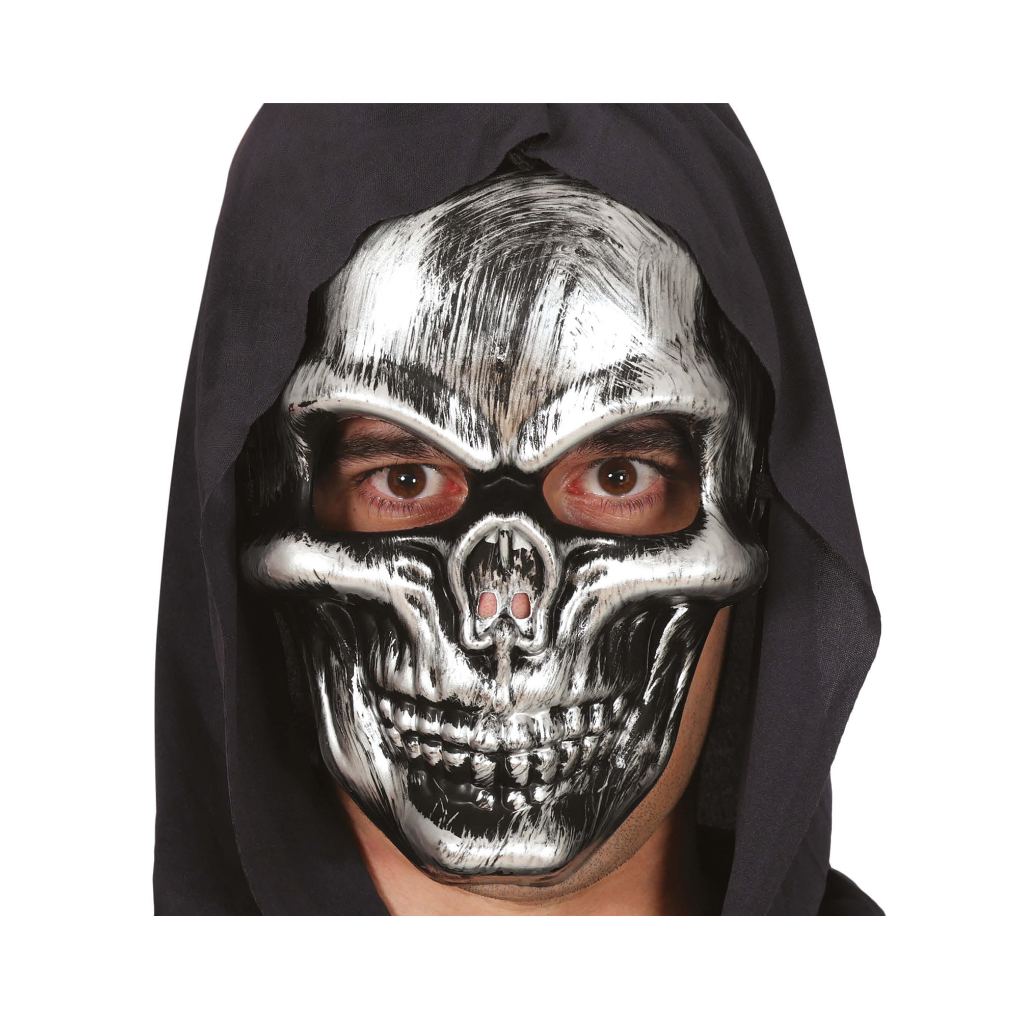 Maska Lebka stříbrná Albi Albi