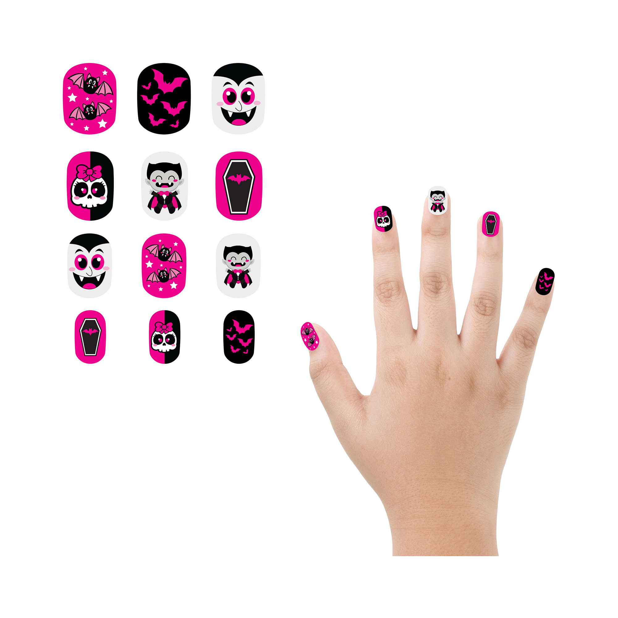 Dětské nalepovací nehty Upíři 12 ks Albi Albi