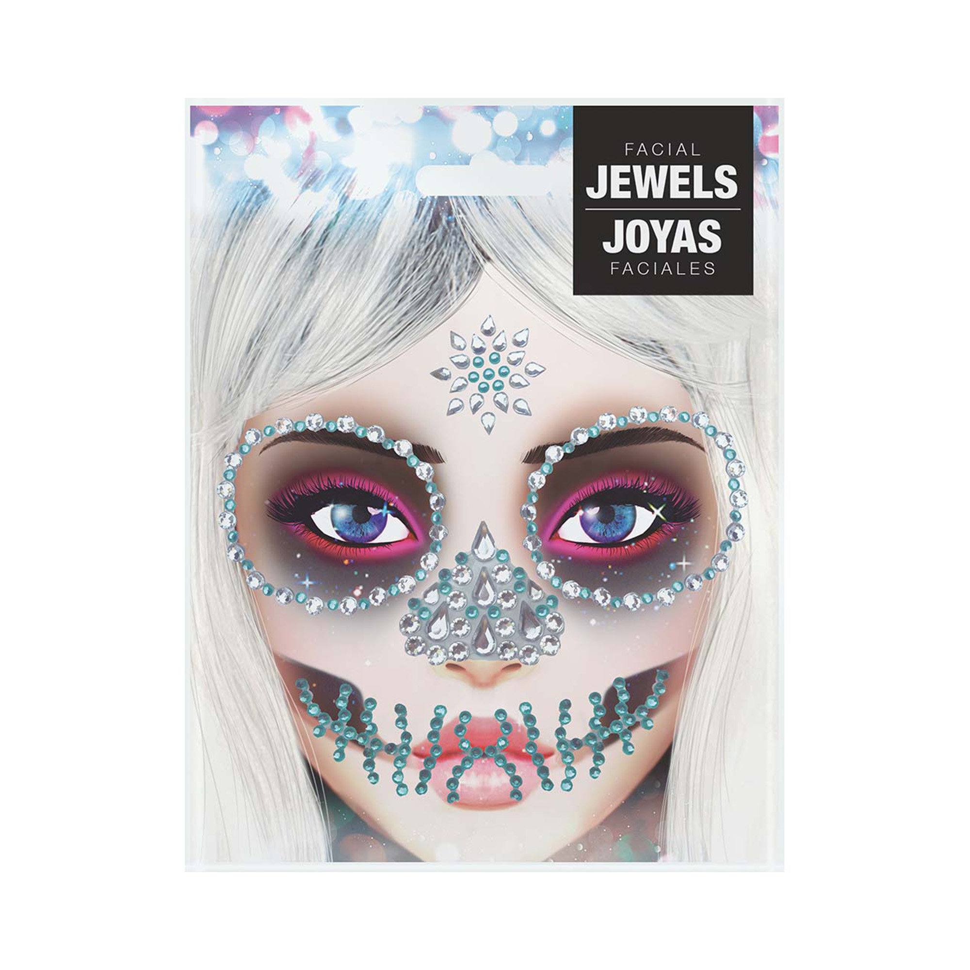 Kamínky na obličej Zelená lebka Albi Albi