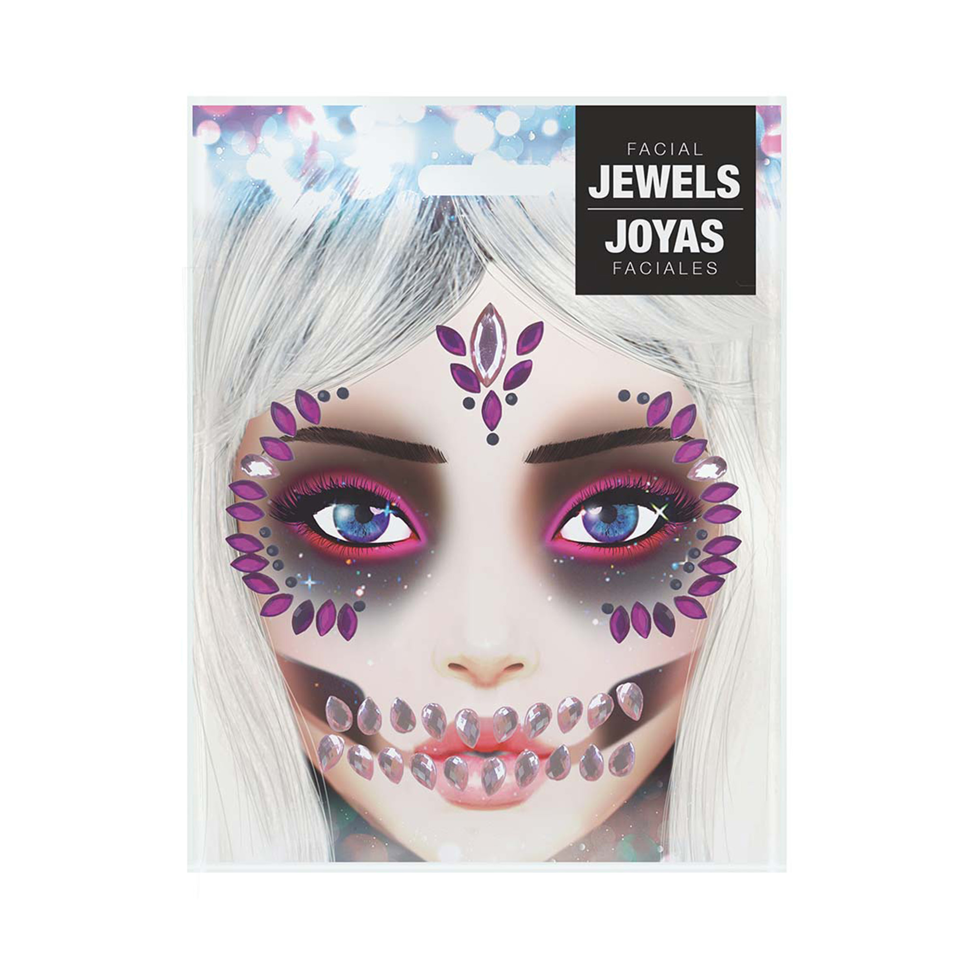 Kamínky na obličej Fialová lebka Albi Albi