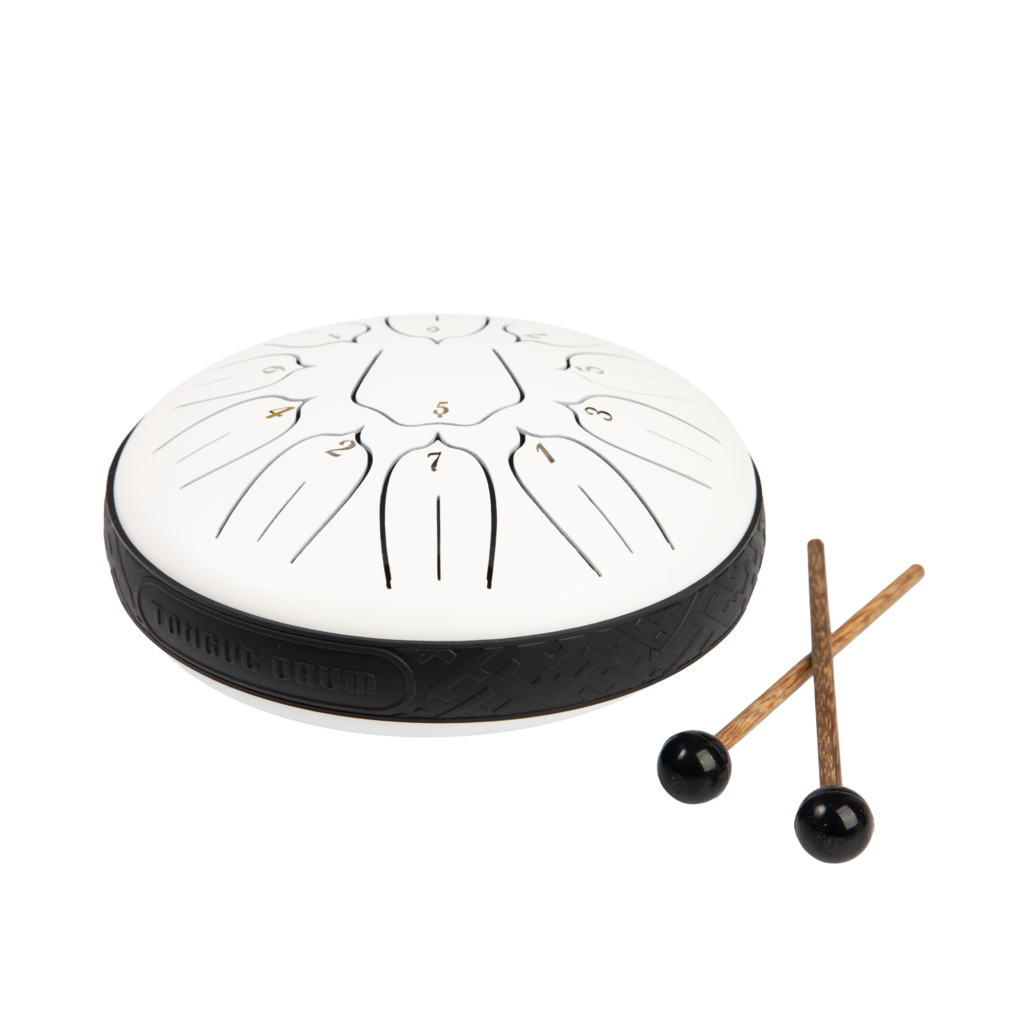 Bílý ocelový bubínek - 11 tónů Albi Albi