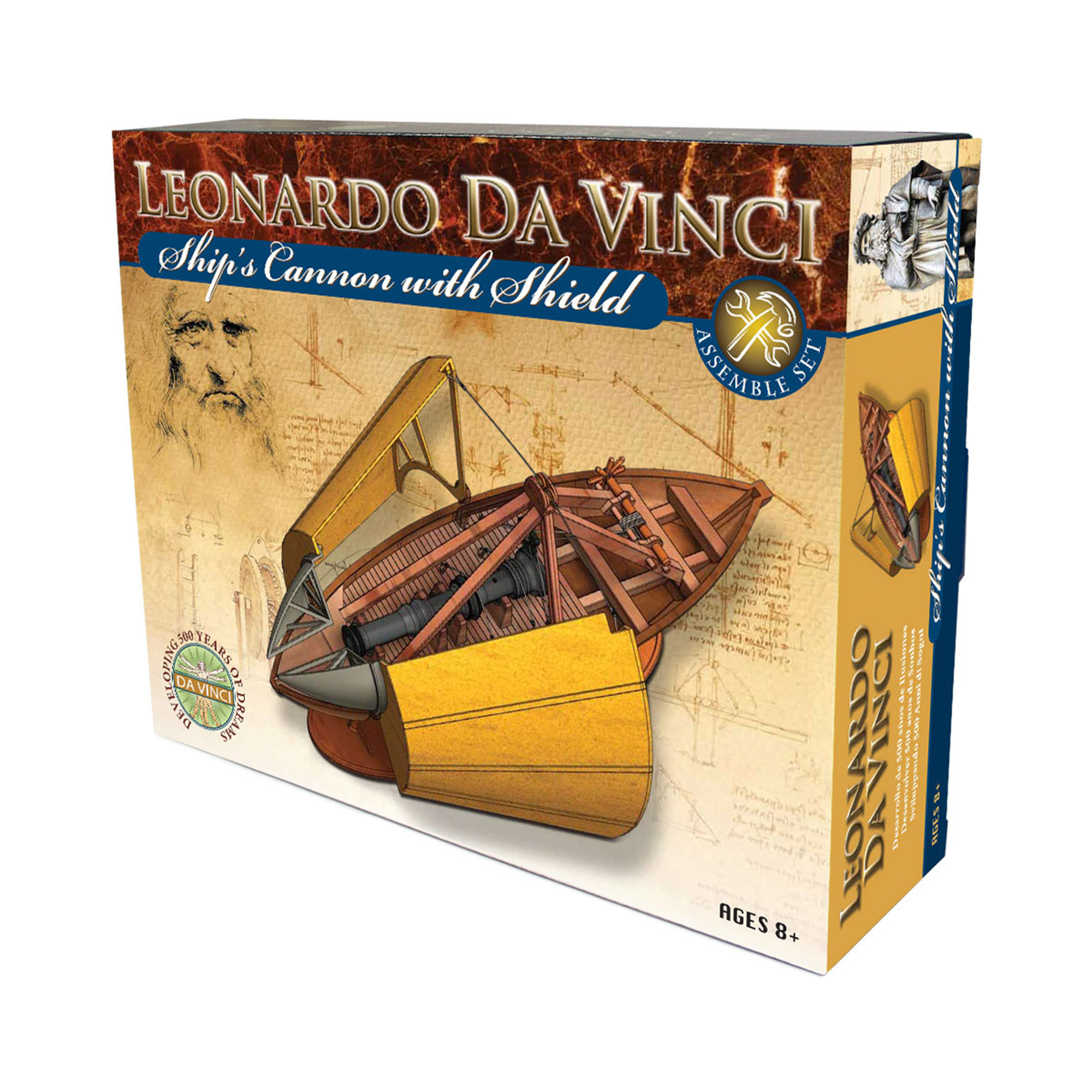 Stavebnice Leonardo Da Vinci - Lodní dělo se štítem Albi Albi