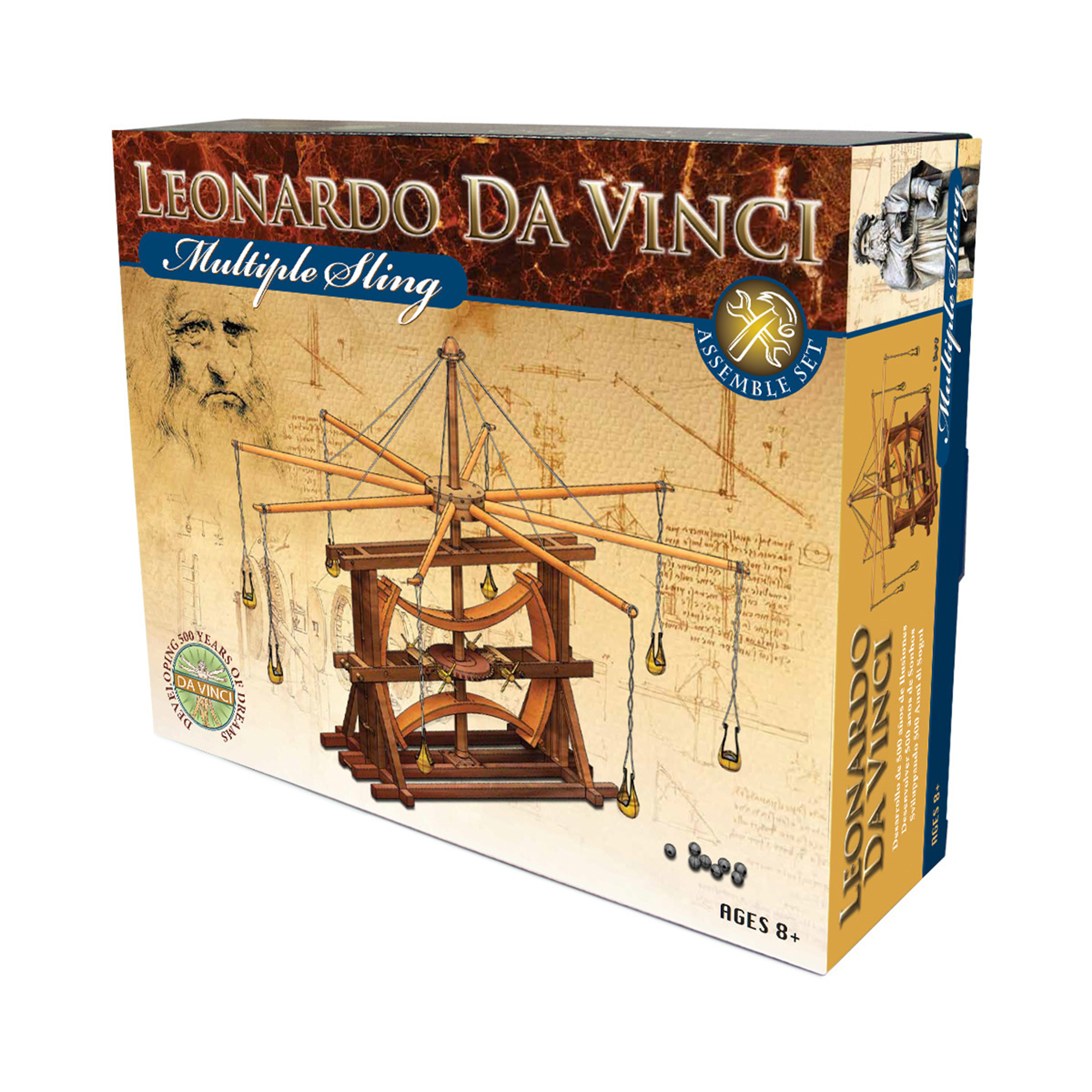 Stavebnice Leonardo Da Vinci - Víceramenný prak Albi Albi