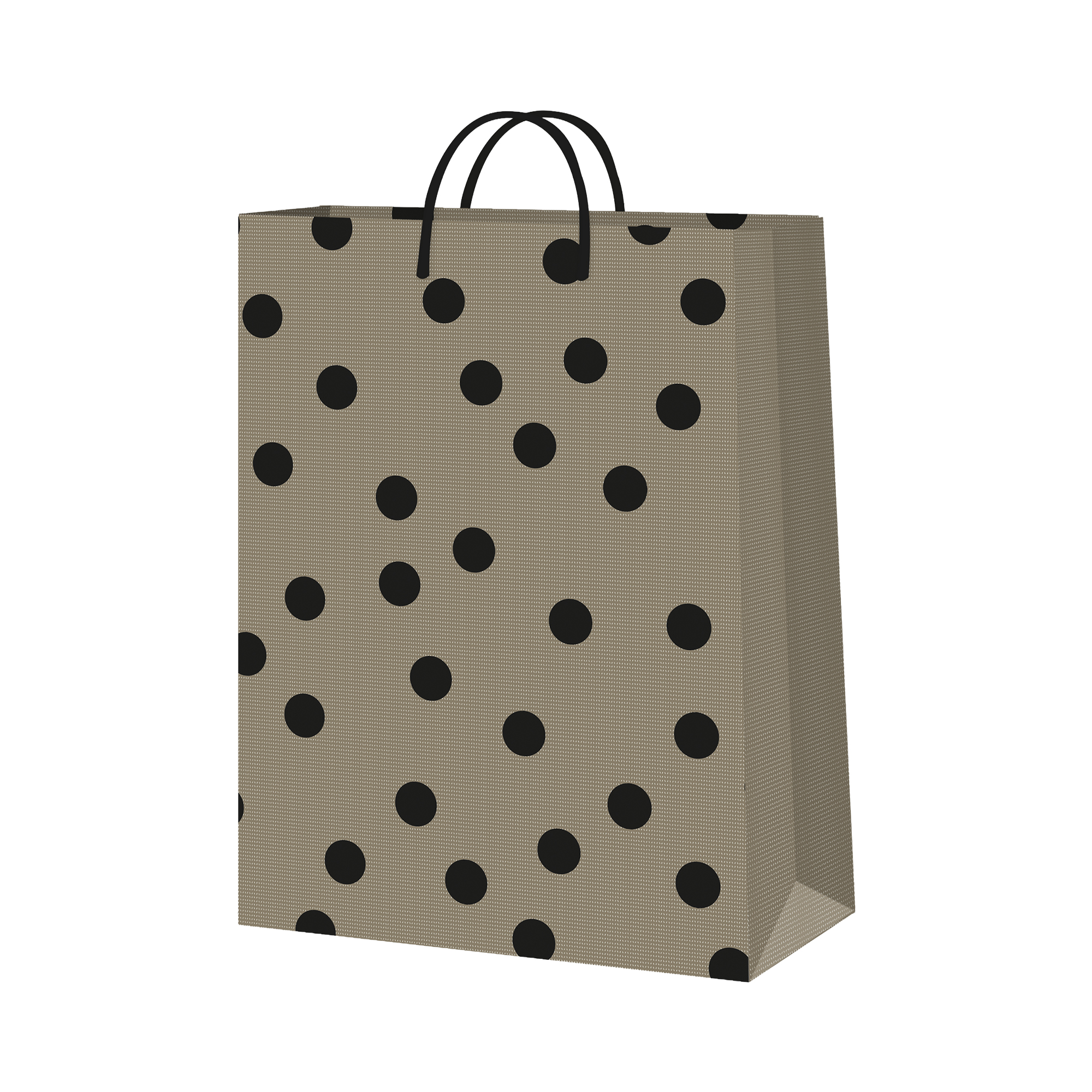 Dárková taška velká - Černé puntíky (26 × 12