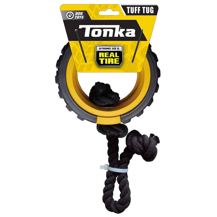 TONKA Hračka pro psy gumové mega tahadlo s lanem a vložkou 38 cm NERF CAT