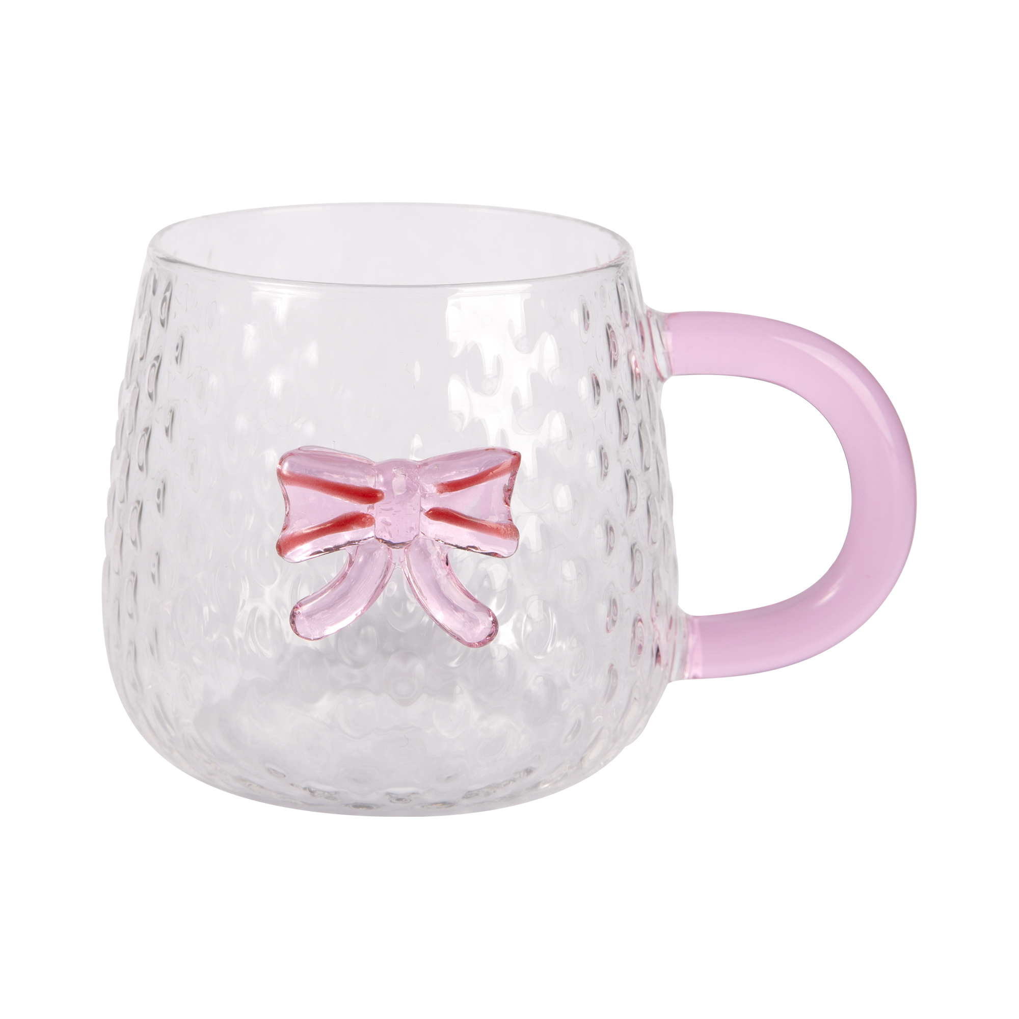 Skleněný hrnek - 3D růžová mašle Albi Albi