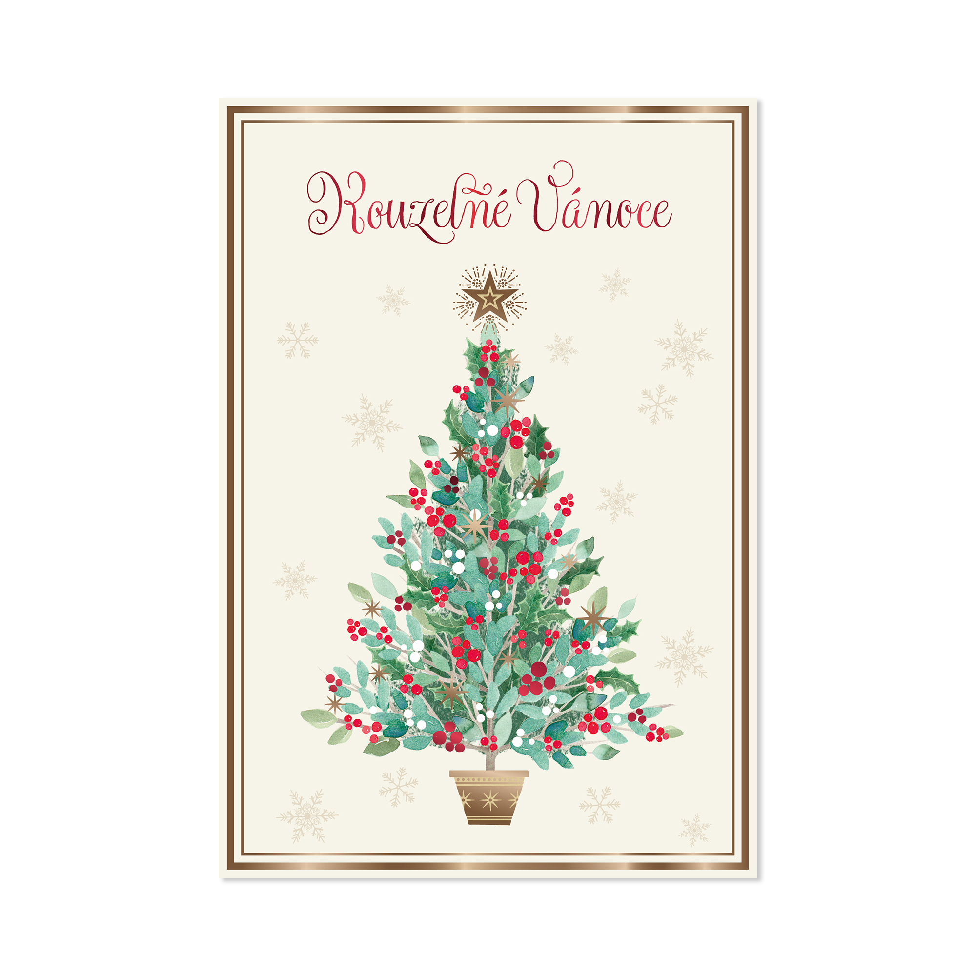 Vánoční přání - Ozdobený stromeček Albi Albi