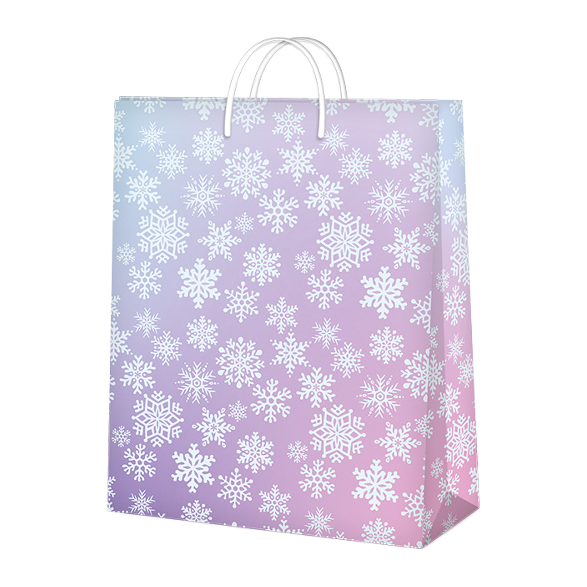 Dárková taška maxi - Pastelové vločky (33 × 15 × 45