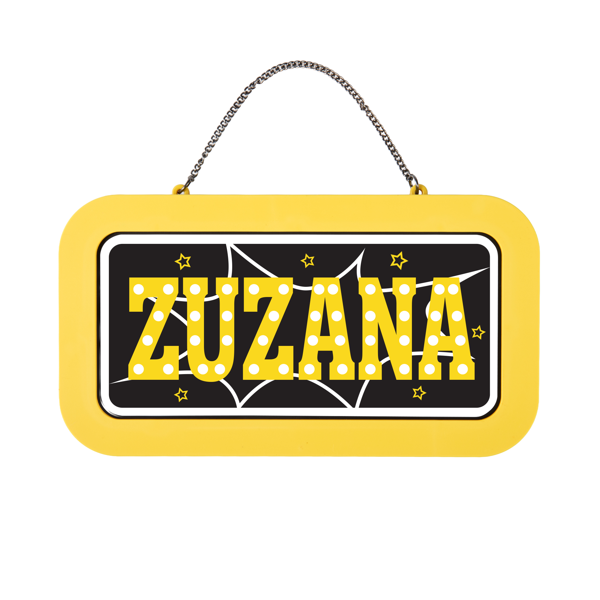 Neonová cedulka se jménem - Zuzana Albi Albi