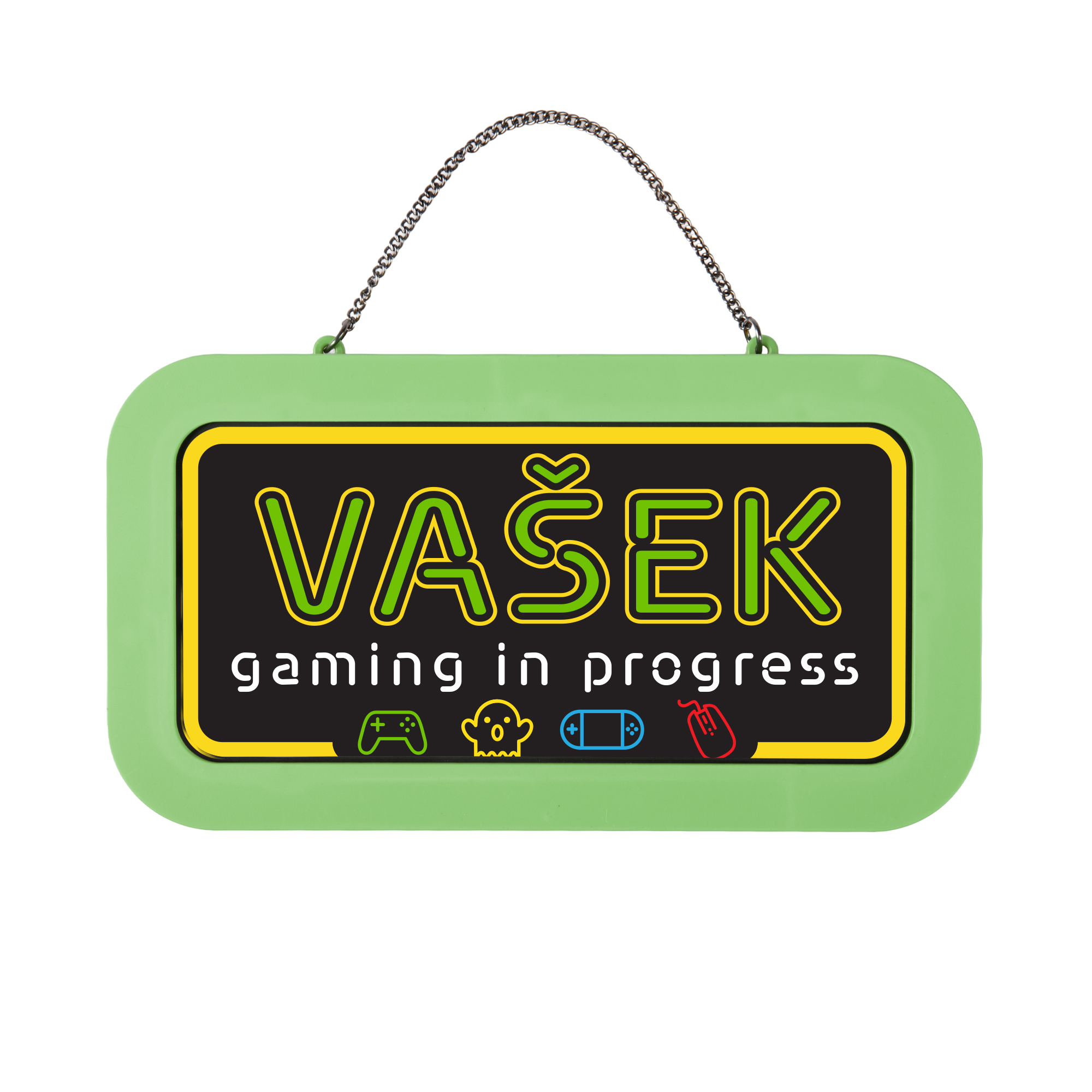 Neonová cedulka se jménem - Vašek Albi Albi