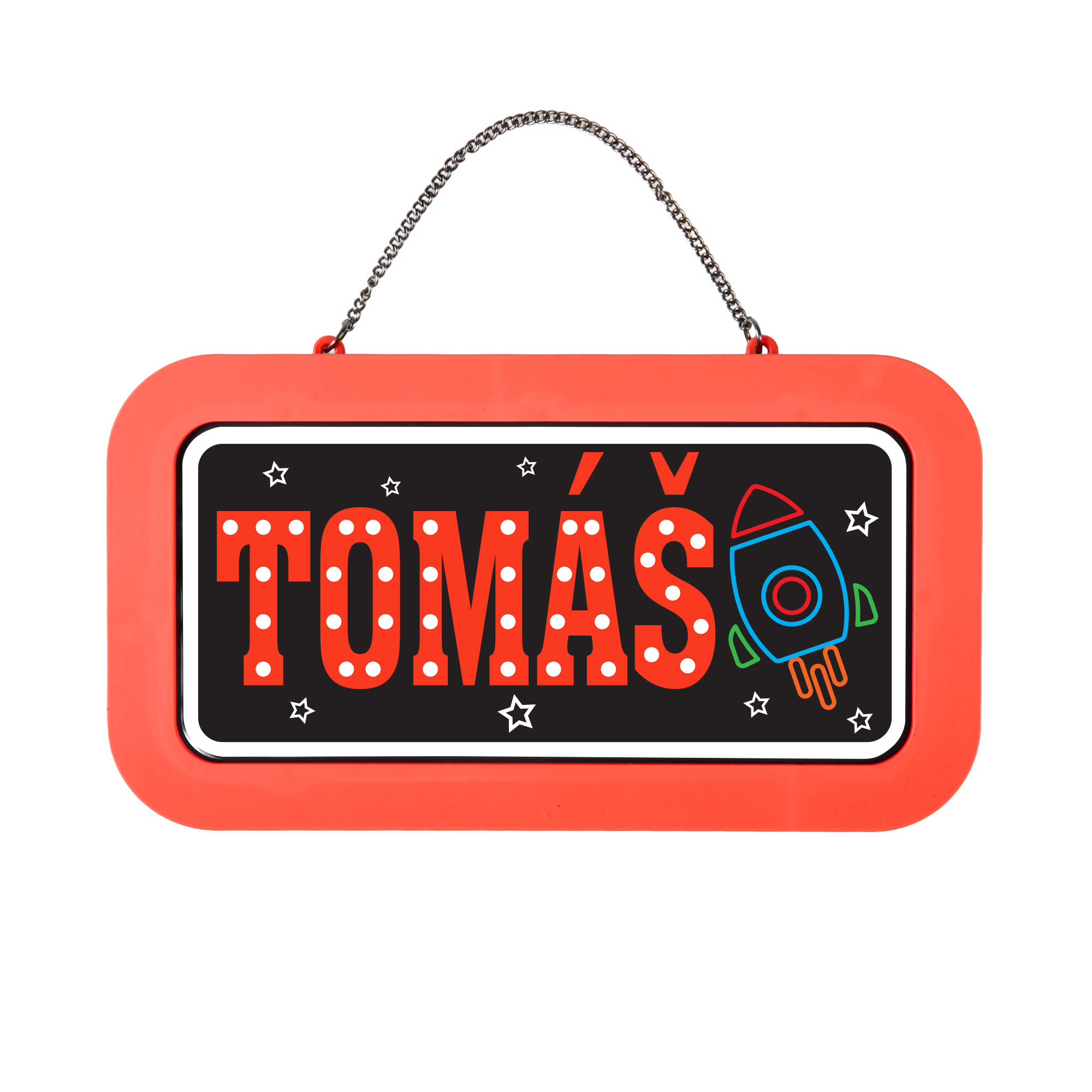 Neonová cedulka se jménem - Tomáš Albi Albi