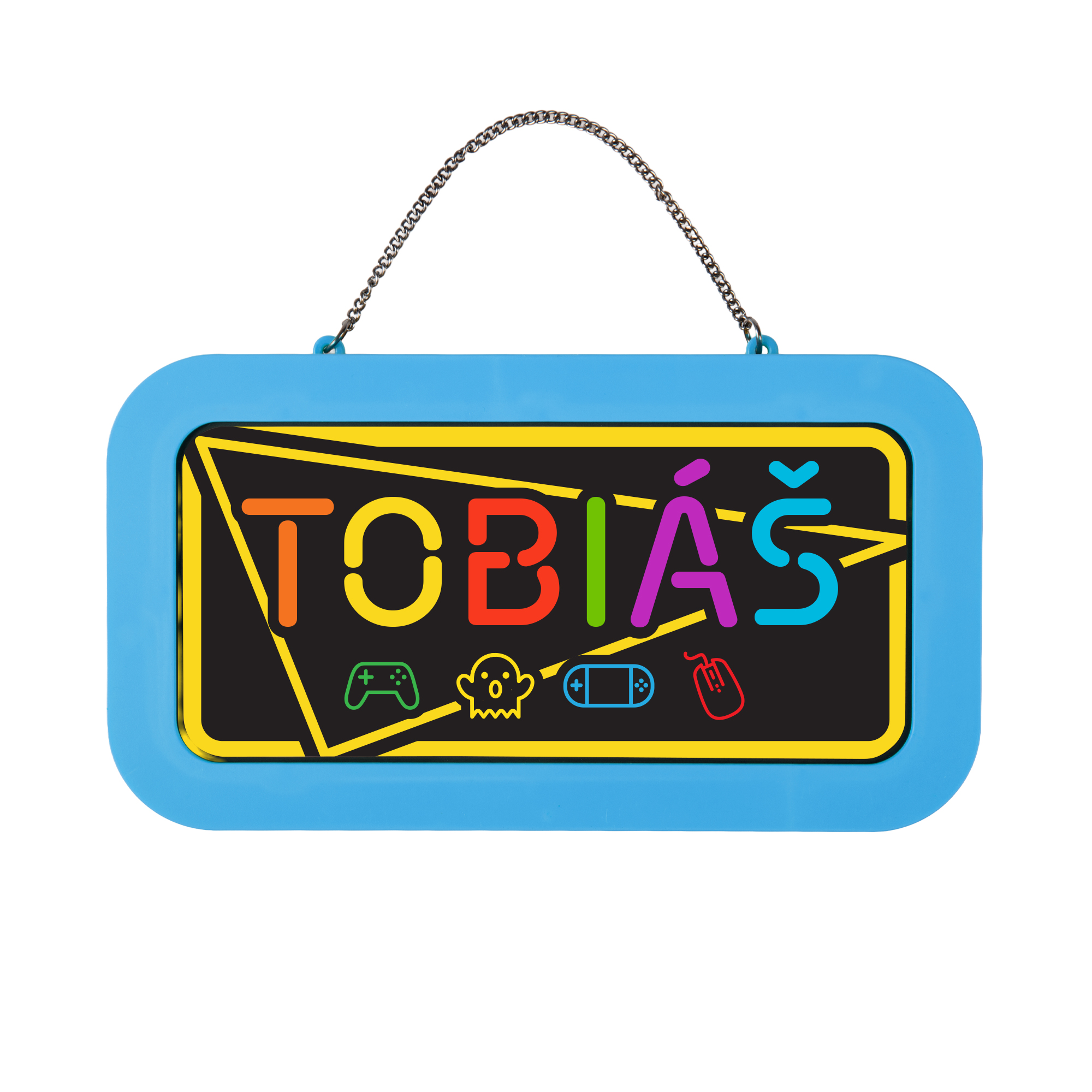 Neonová cedulka se jménem - Tobiáš Albi Albi