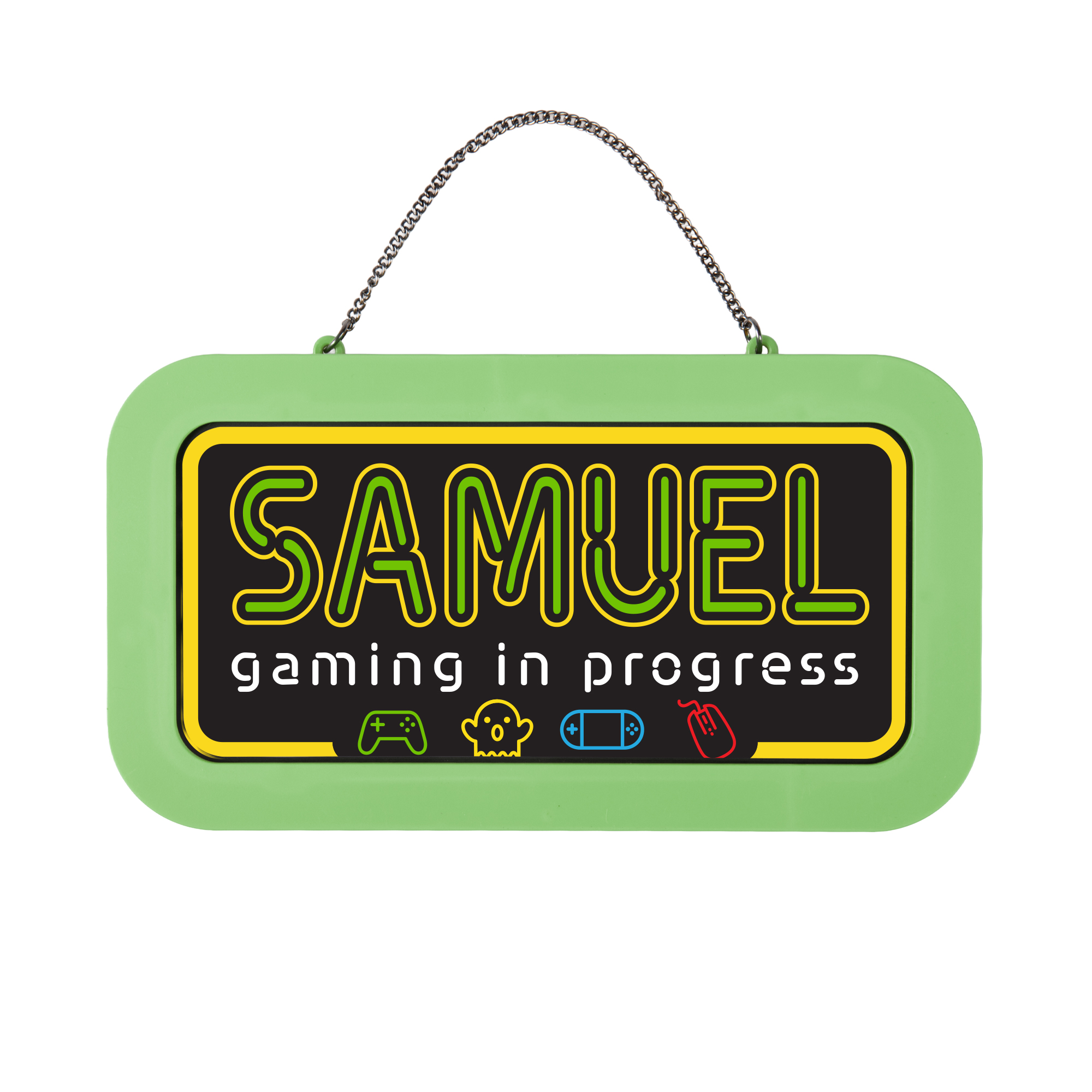 Neonová cedulka se jménem - Samuel Albi Albi