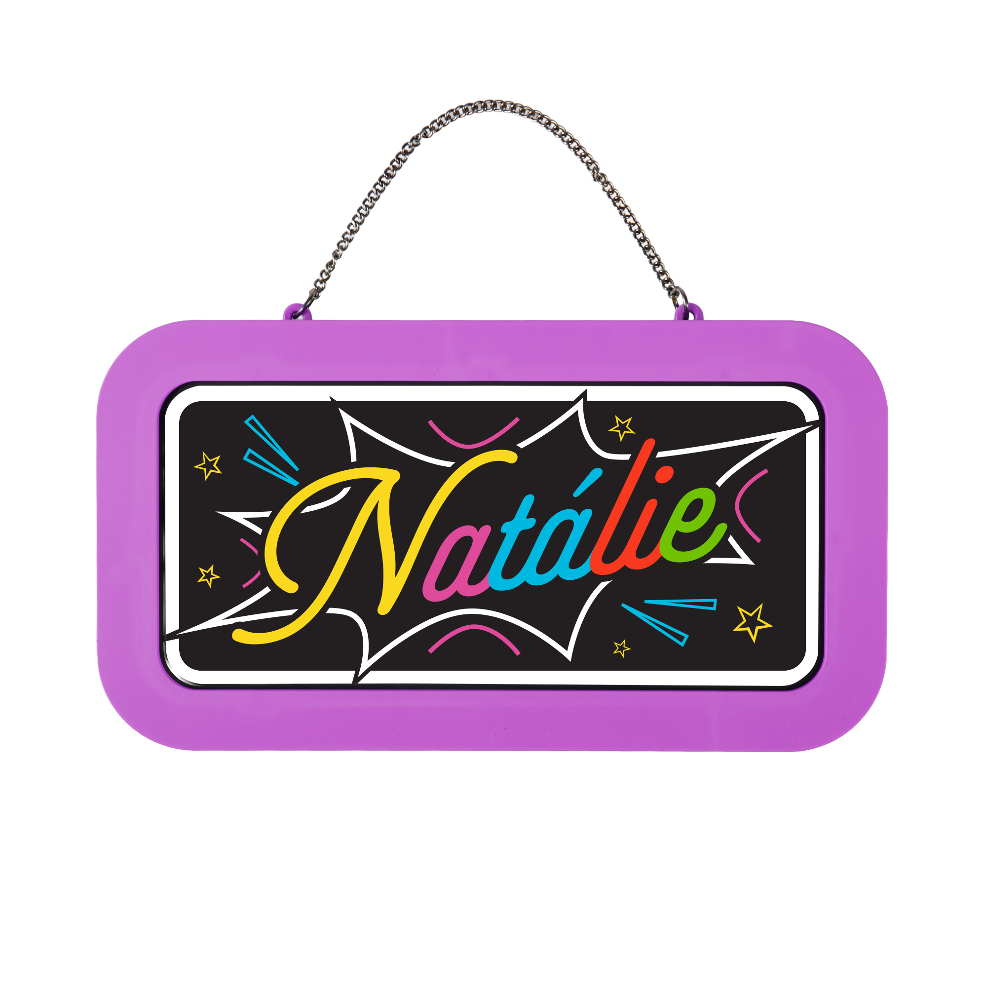 Neonová cedulka se jménem - Natálie Albi Albi