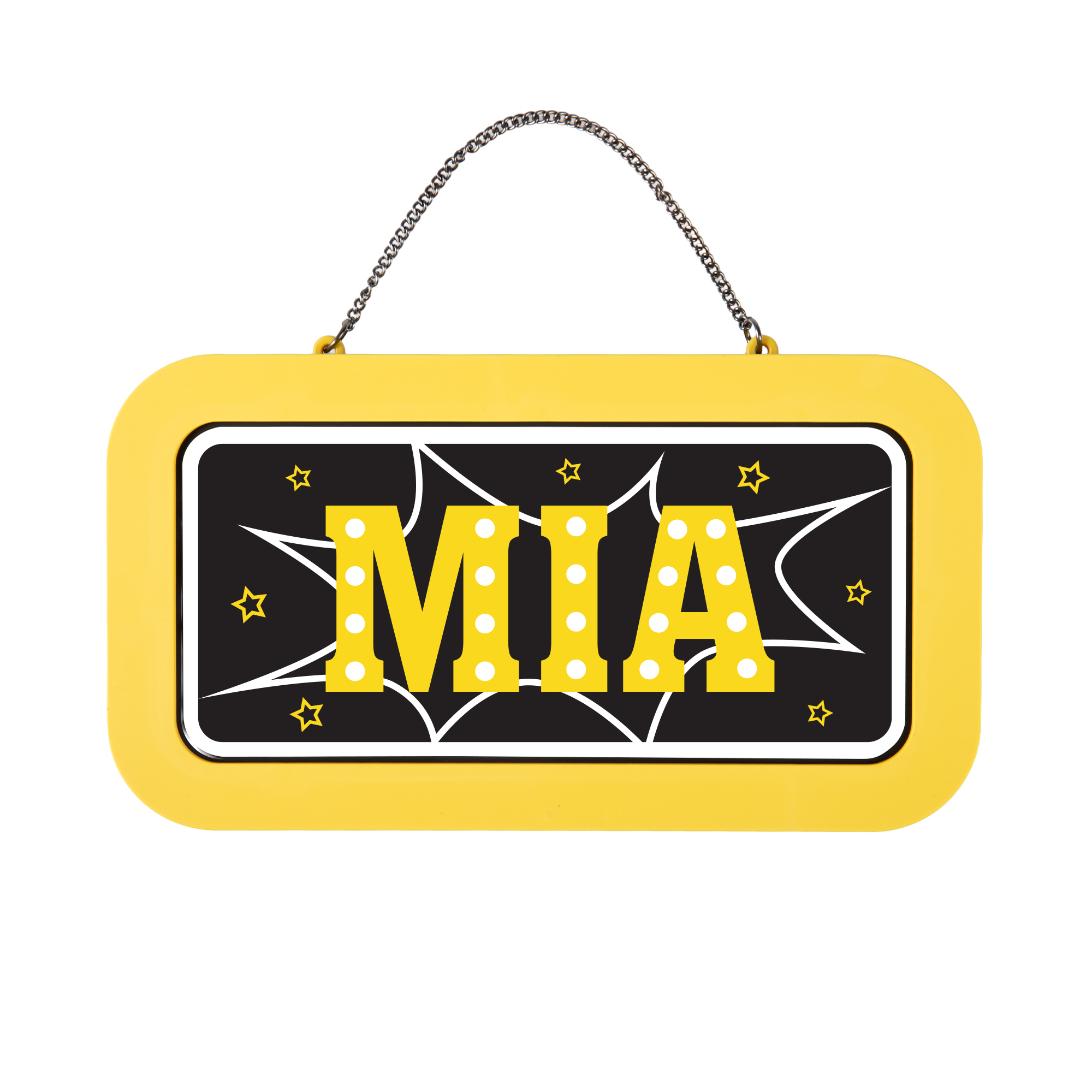 Neonová cedulka se jménem - Mia Albi Albi