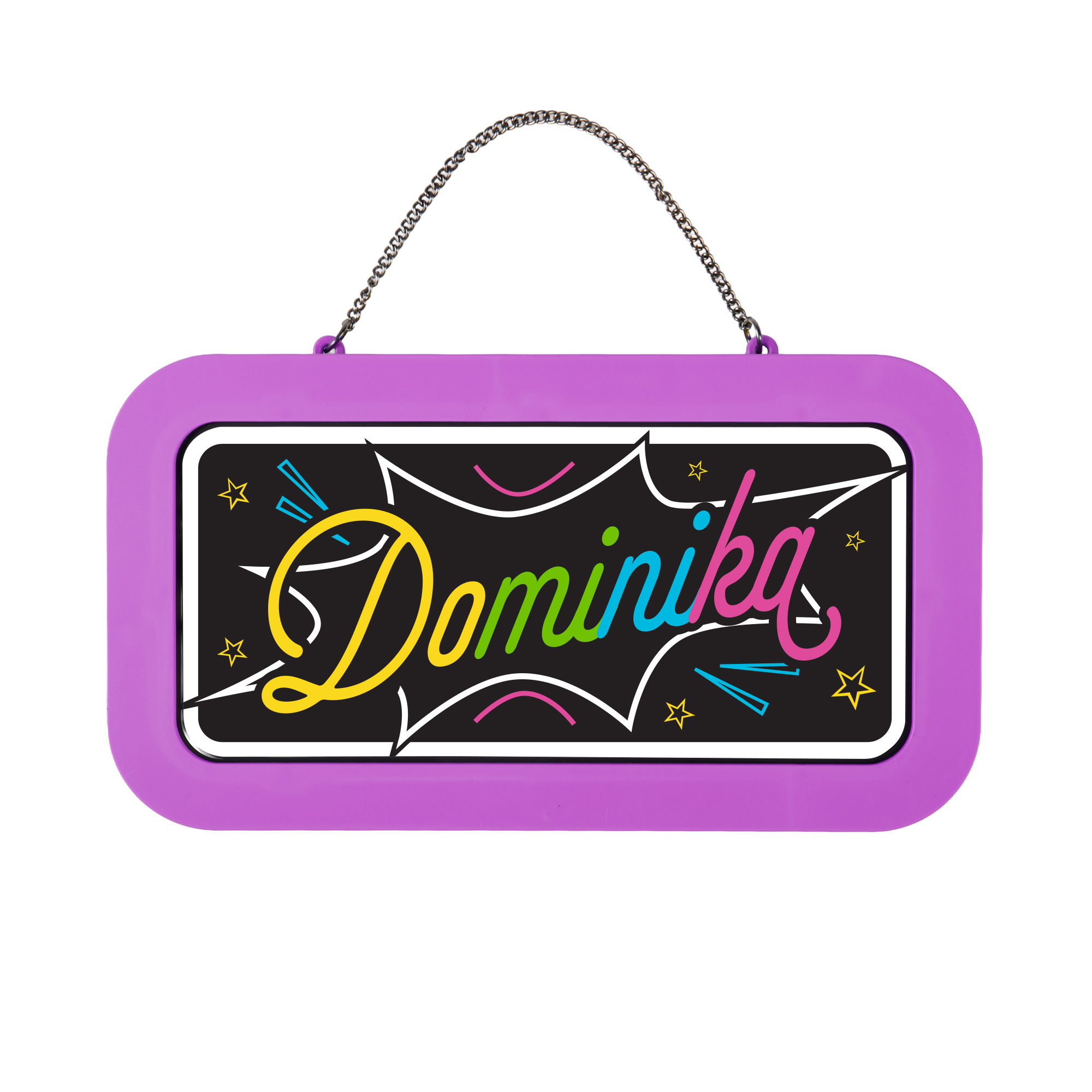 Neonová cedulka se jménem - Dominika Albi Albi