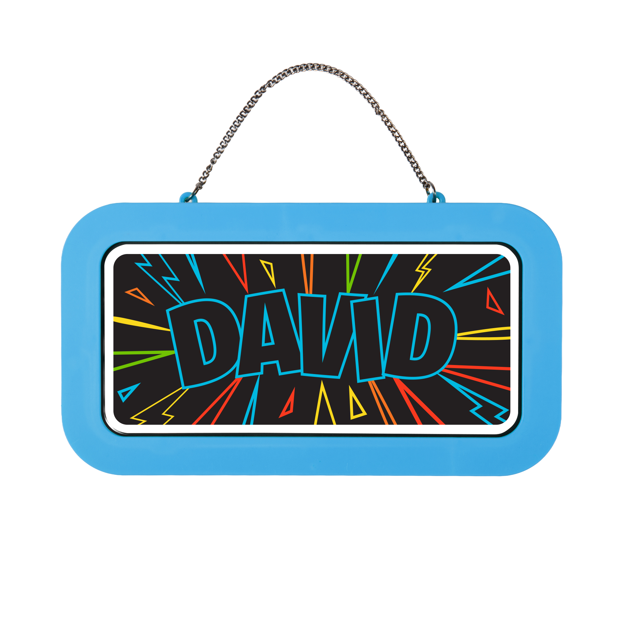 Neonová cedulka se jménem - David Albi Albi