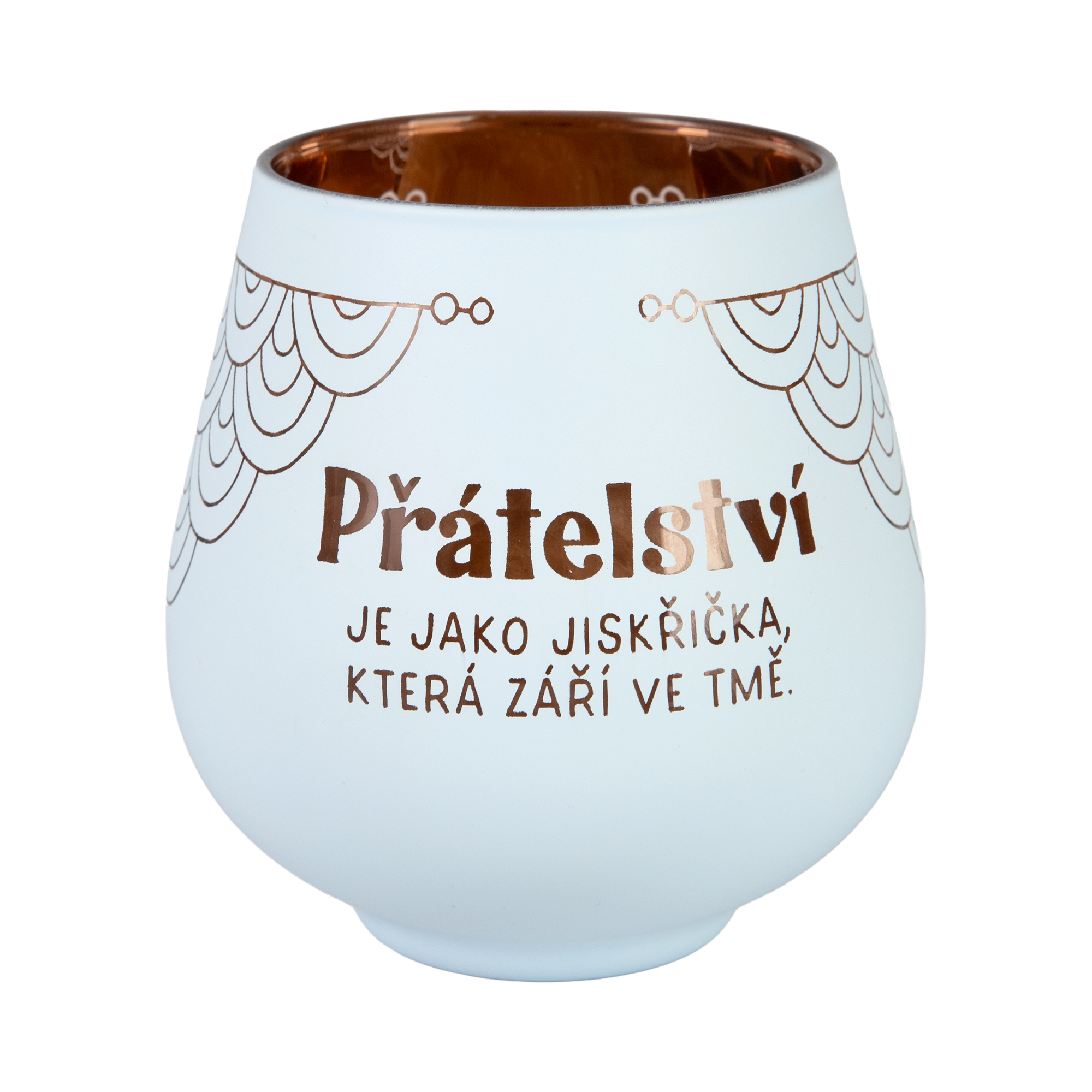 Zrcadlový svícen - Přátelství je jiskra Albi Albi