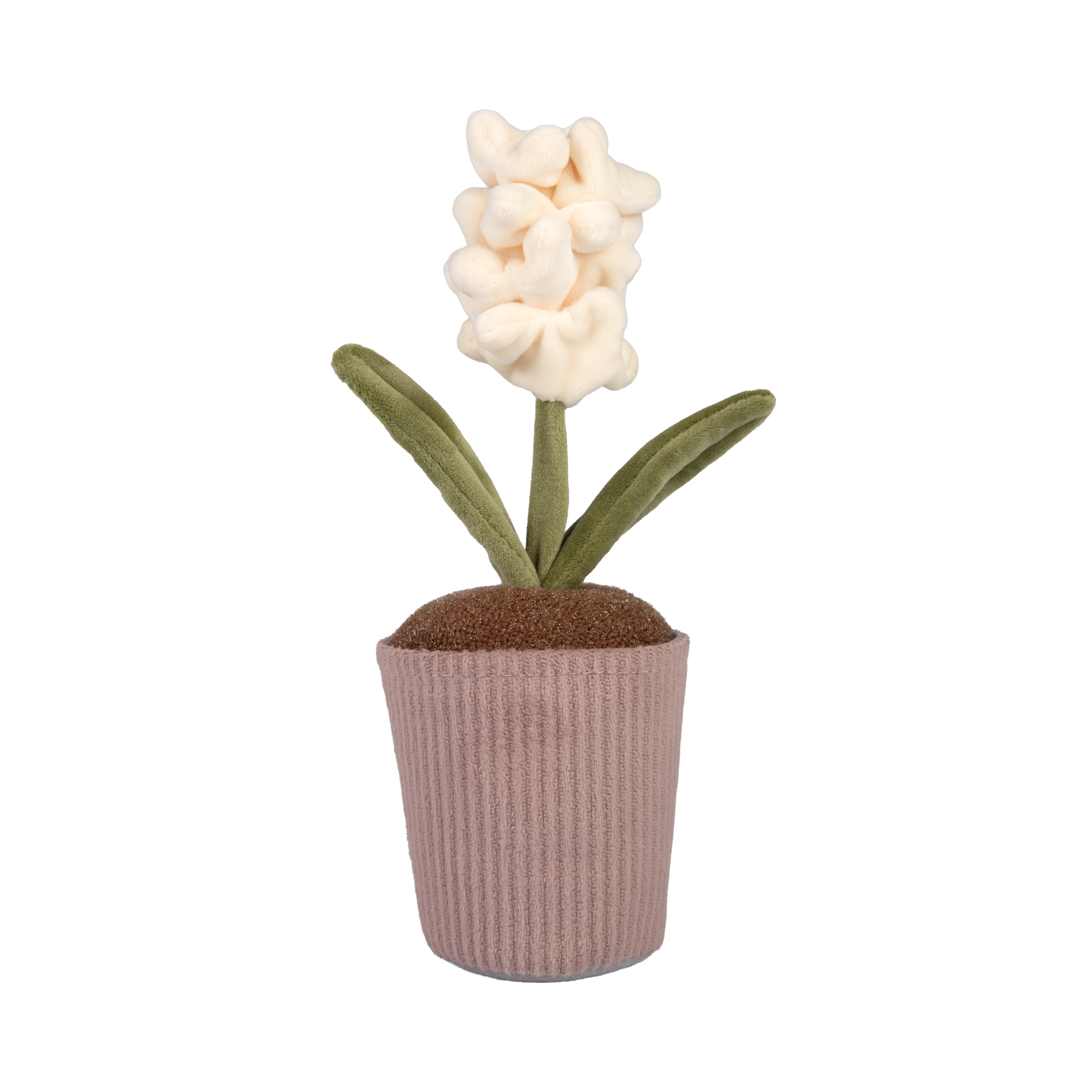 Plyšová dekorace - Bílý hyacint Albi Albi