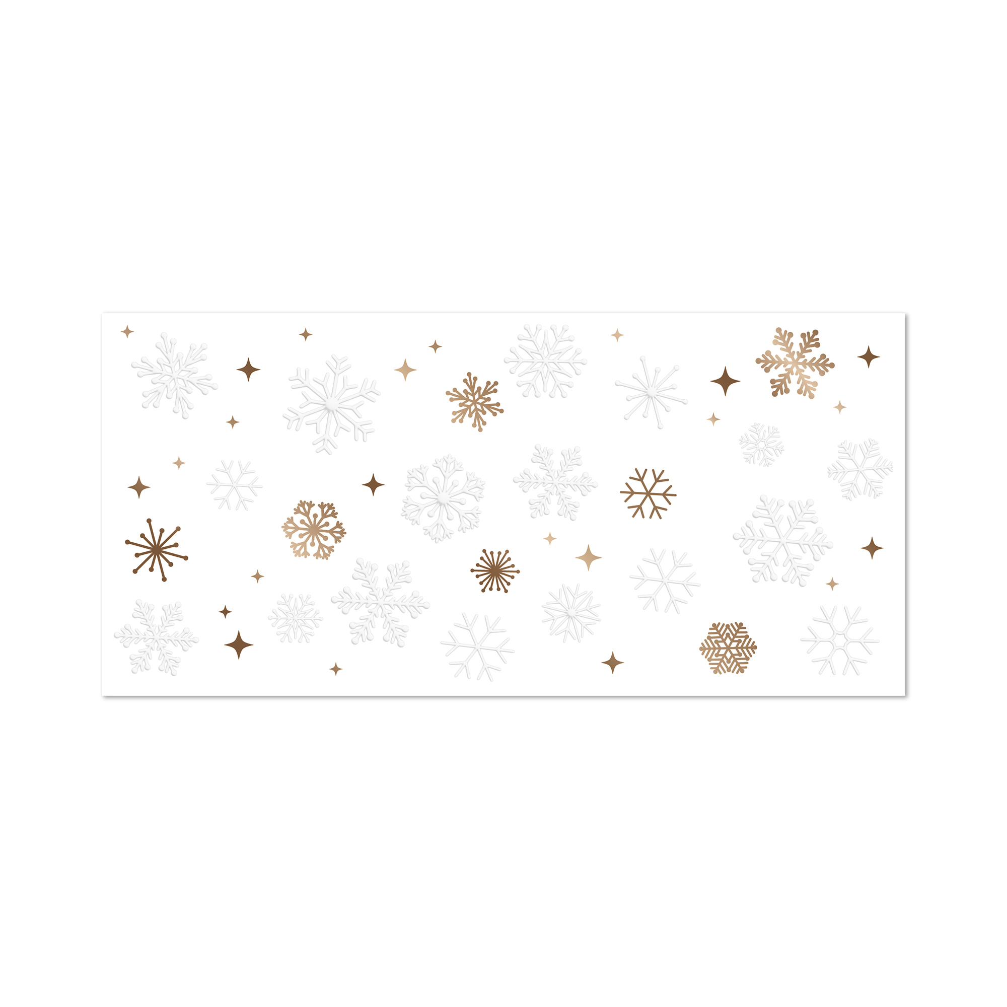 Vánoční obálka na peníze - Bílo zlaté vločky Albi Albi